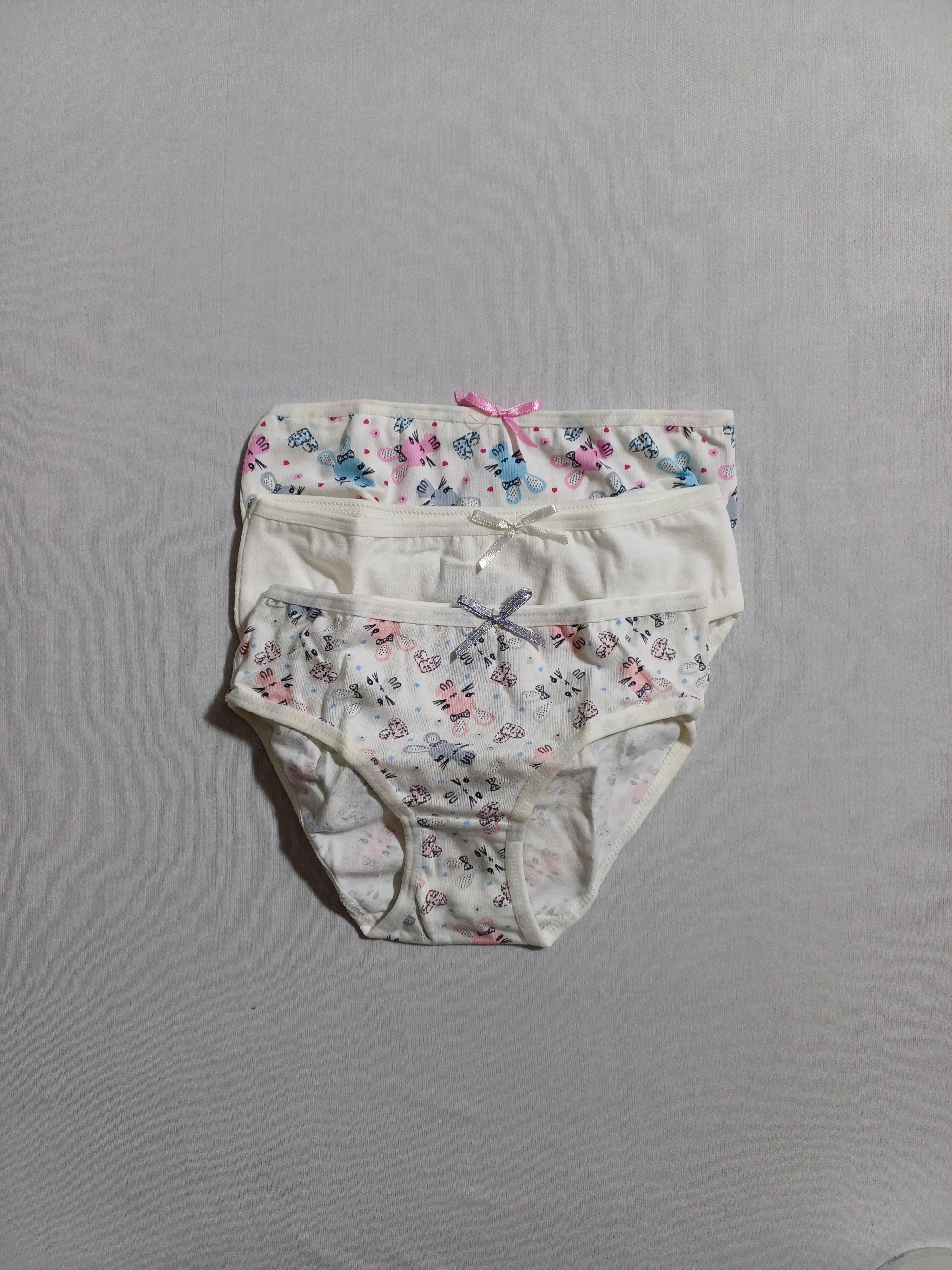 k12847 ملابس داخلية للبنات الأرنب مكونة من 3 قطع