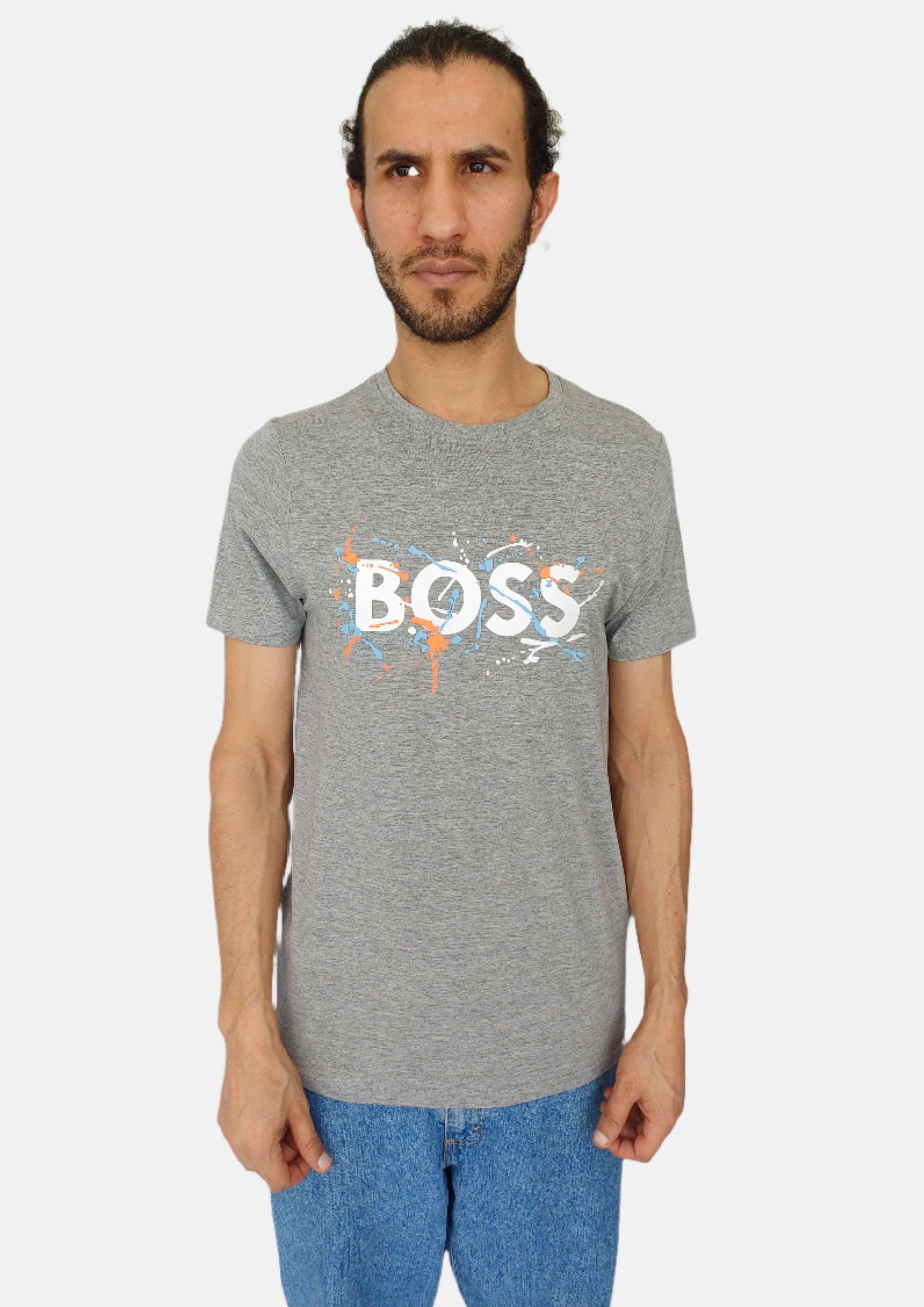 Boss Grey Men T-Shirts