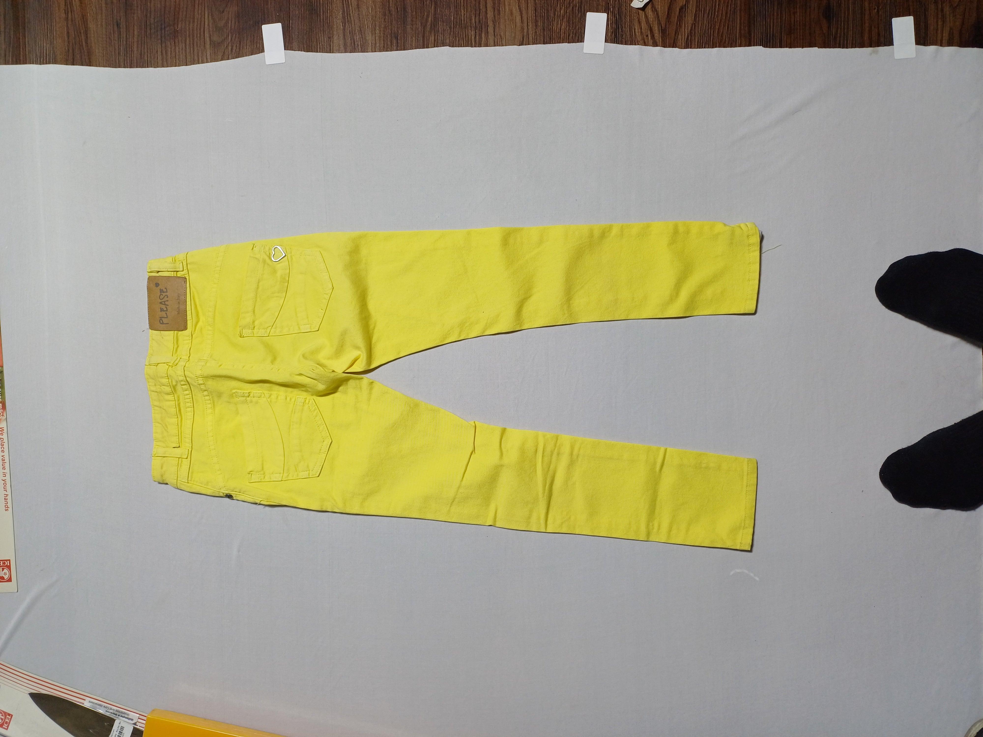 من فضلك بنطلون أصفر للبنات مقاس XS 00116