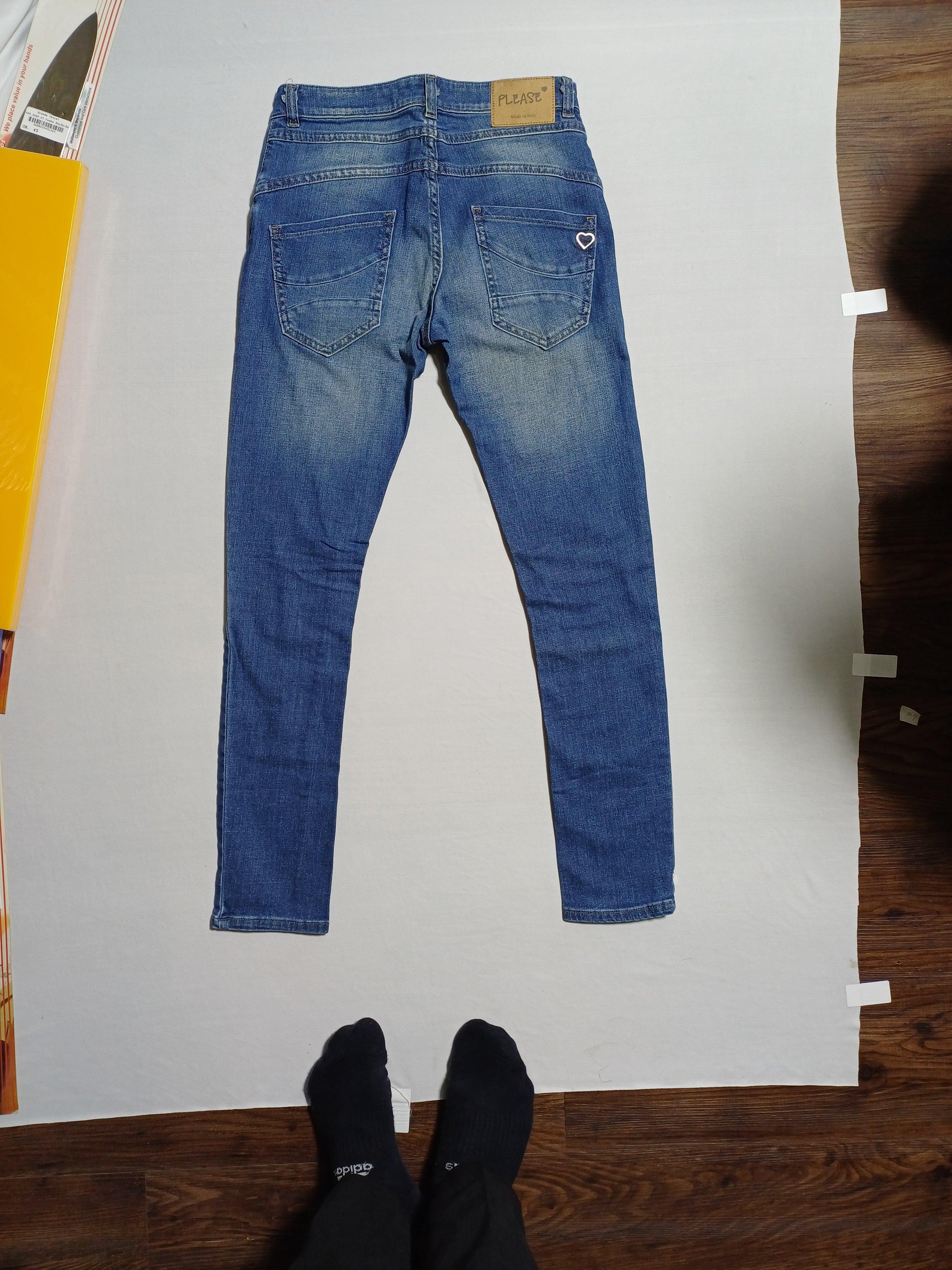 من فضلك، بنطلون جينز أزرق للبنات 00070