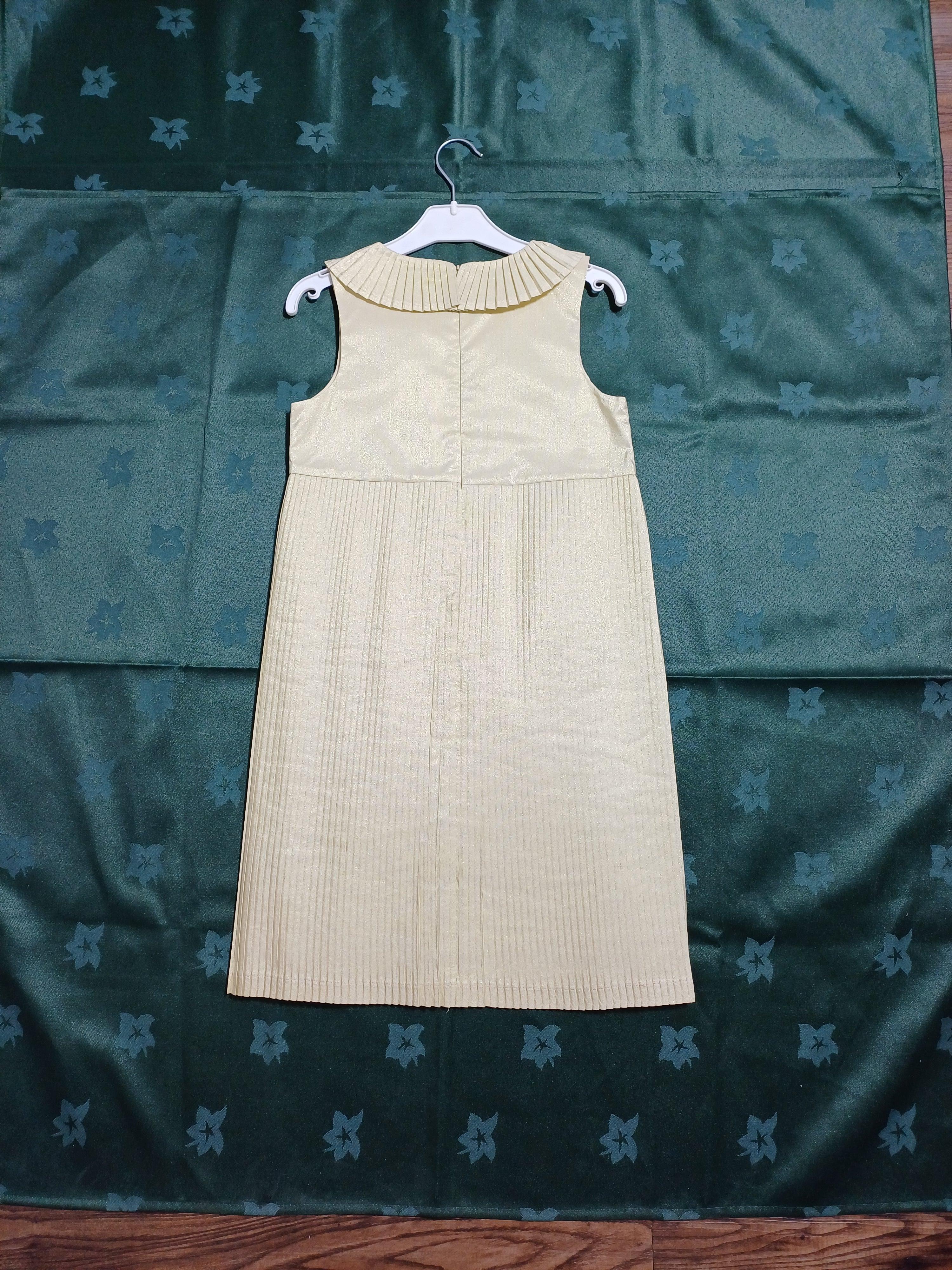 G15Y60334 GOLD-9/10Y GIRL DRESS