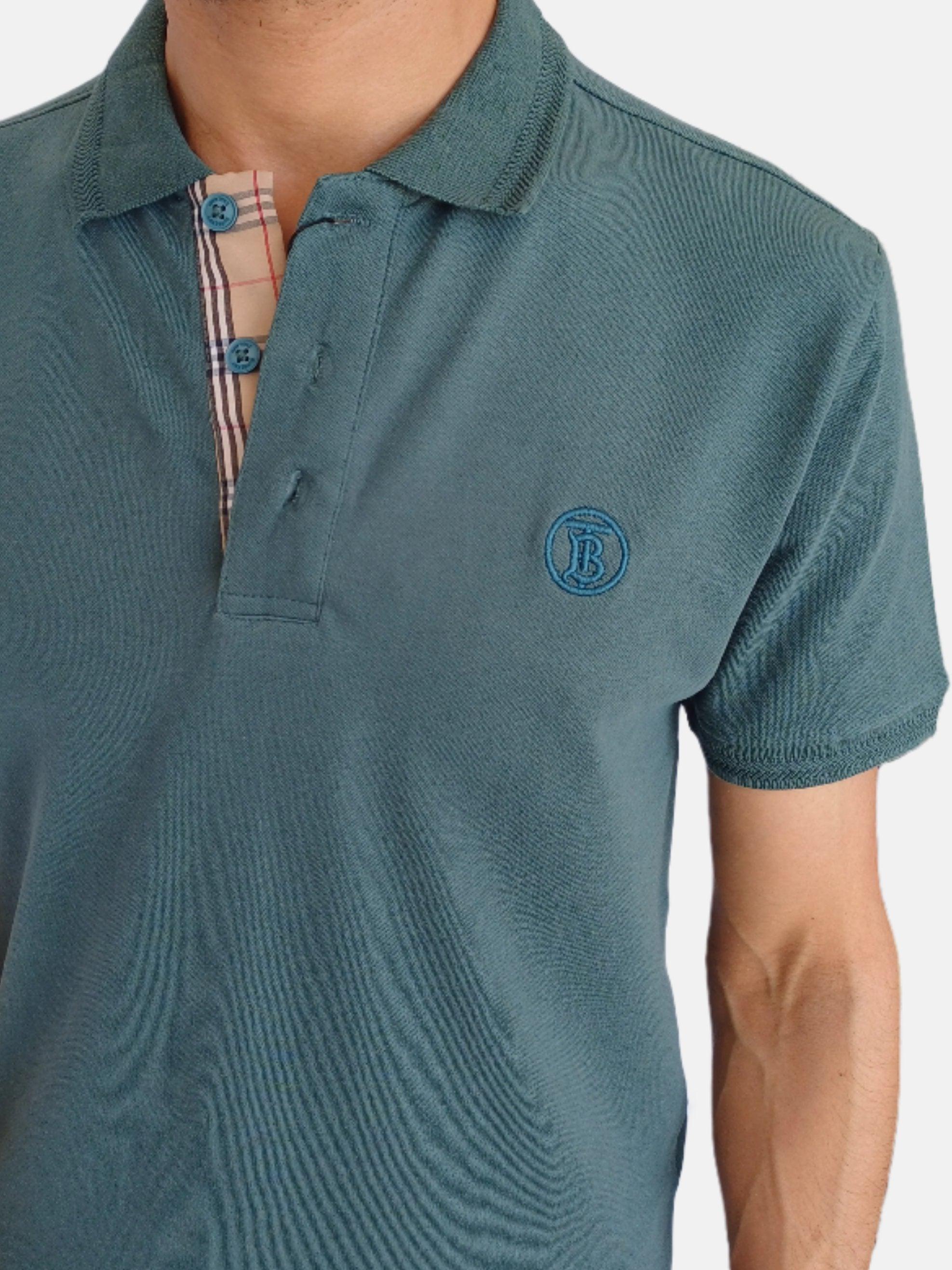 BURBERRY Green Men Polo T-shirt