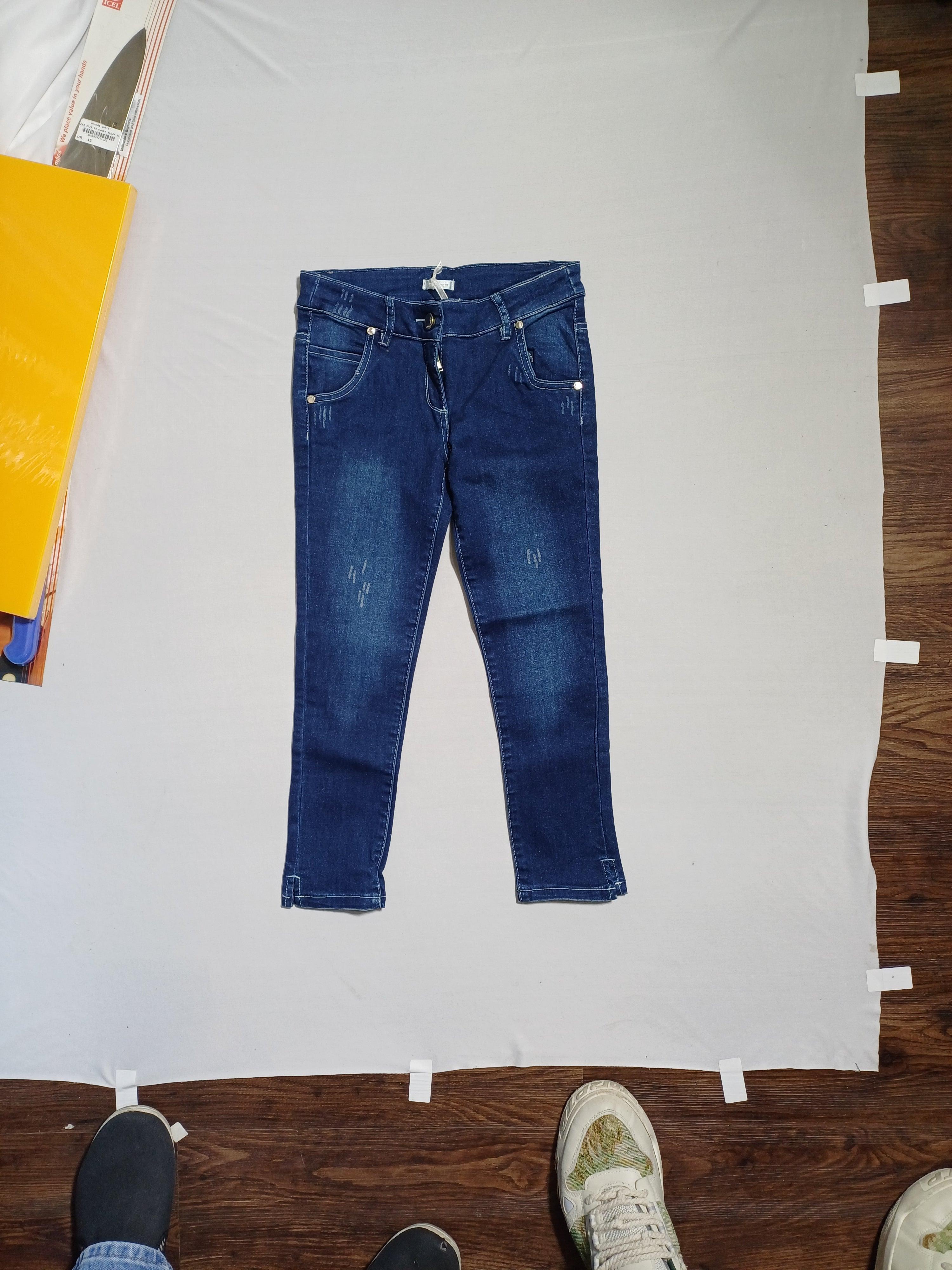 بنطلون جينز Miss Grant Blue مقاس 36-9/10 سنوات للبنات 12389