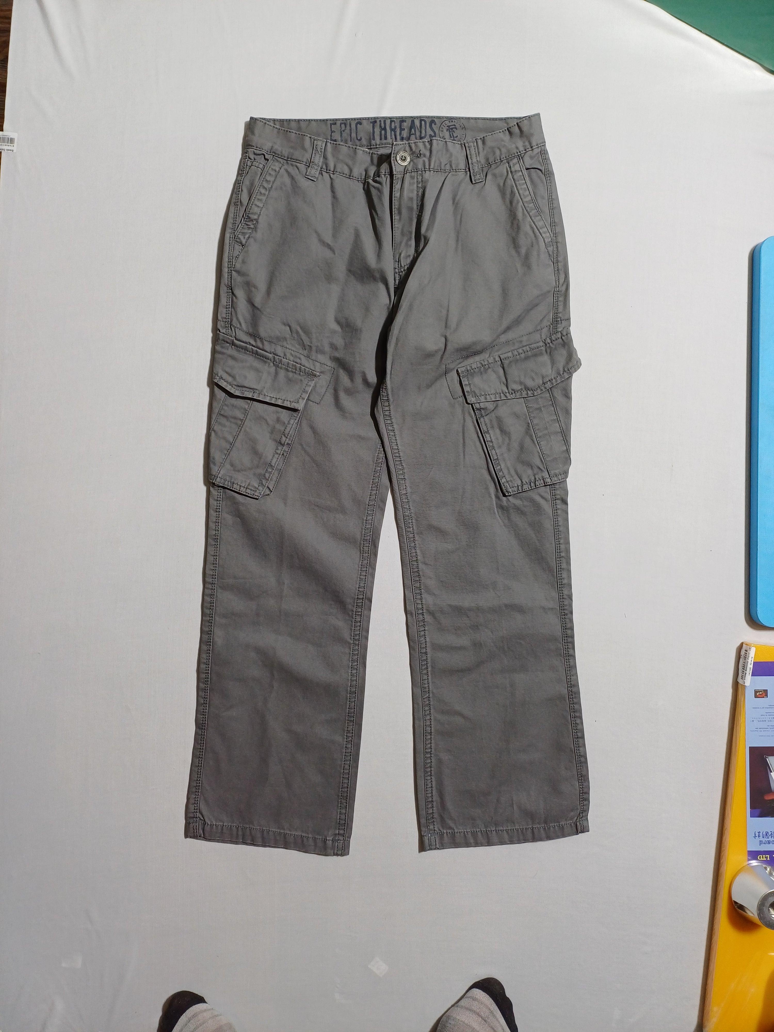 بنطلون هاسكي للأولاد من EPIC THREADS باللون الرمادي مقاس 10 سنوات 3945HBK475