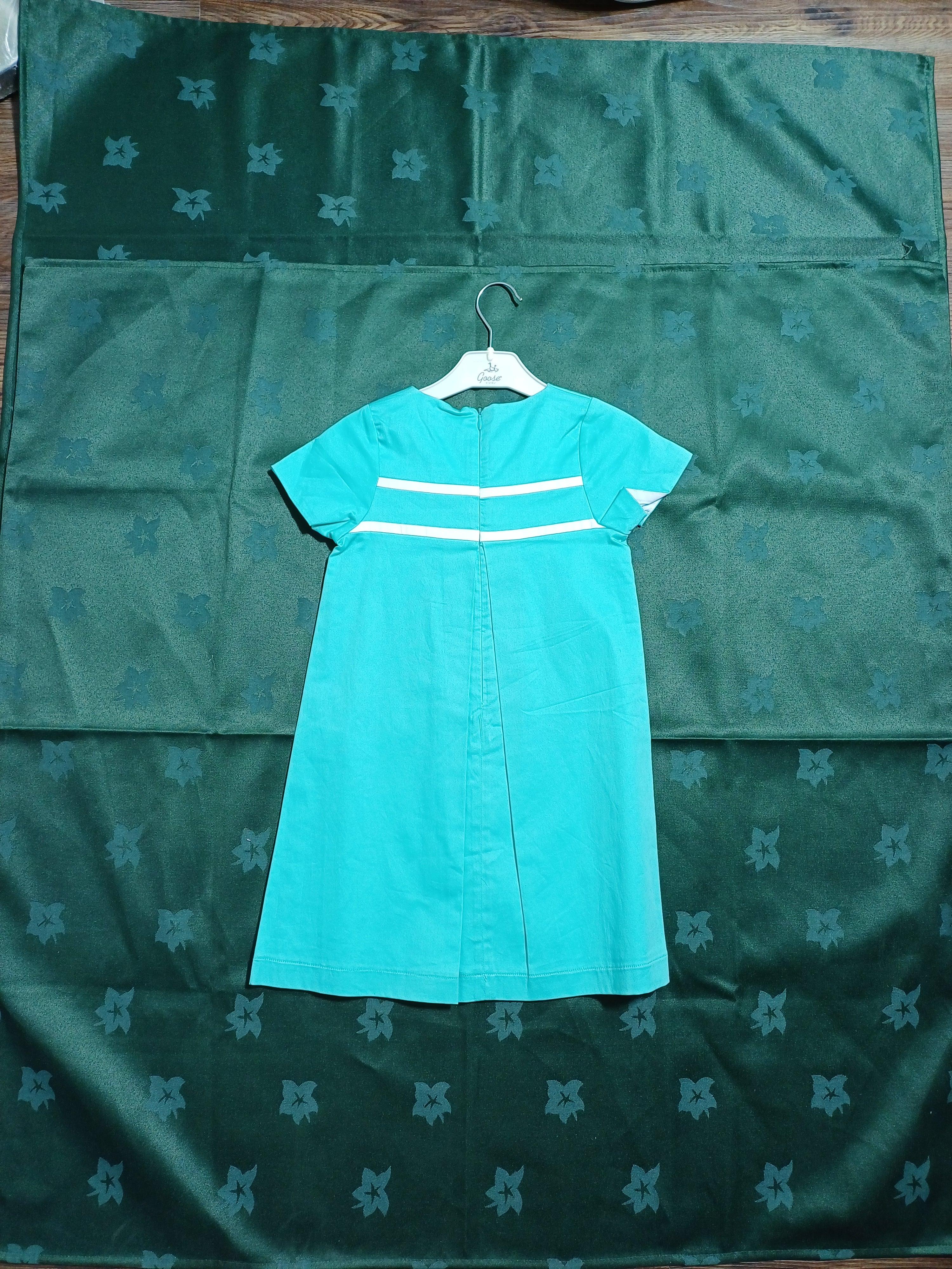 Goose Girl Short Sleeve Dress G1 Yesil G15Y60317