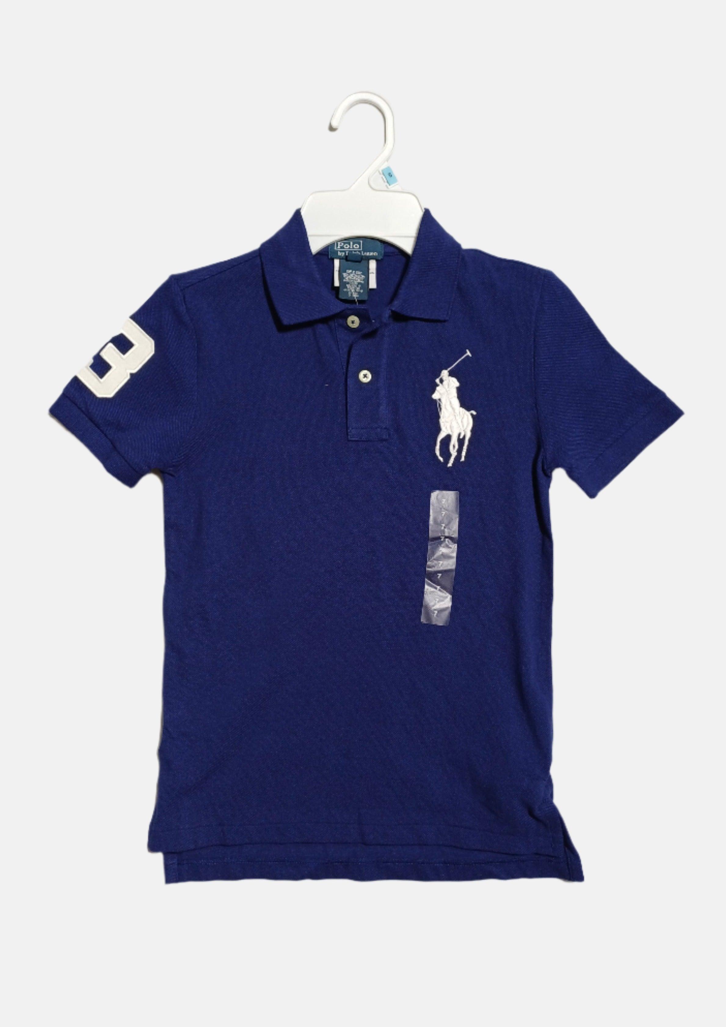 Ralph Lauren Boys Polo T-Shirt Short Sleeve Navy 322169117J8N