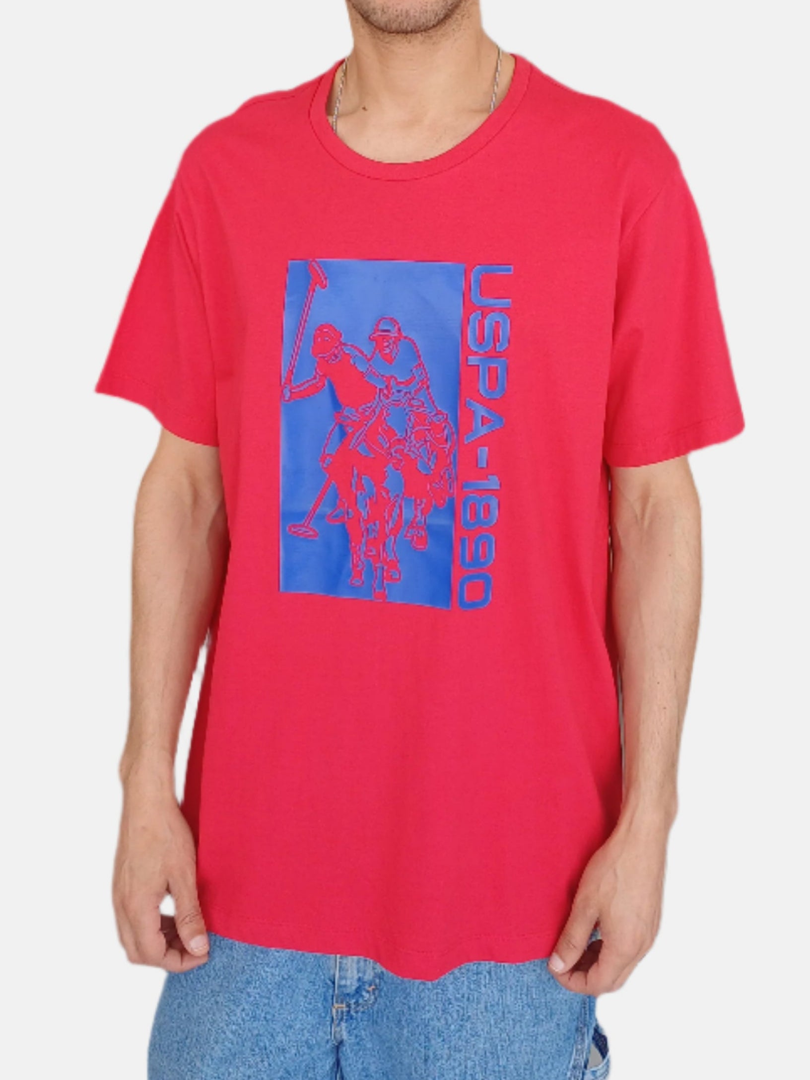 U.S. Polo Assn. Round Neck T-Shirts Red 59