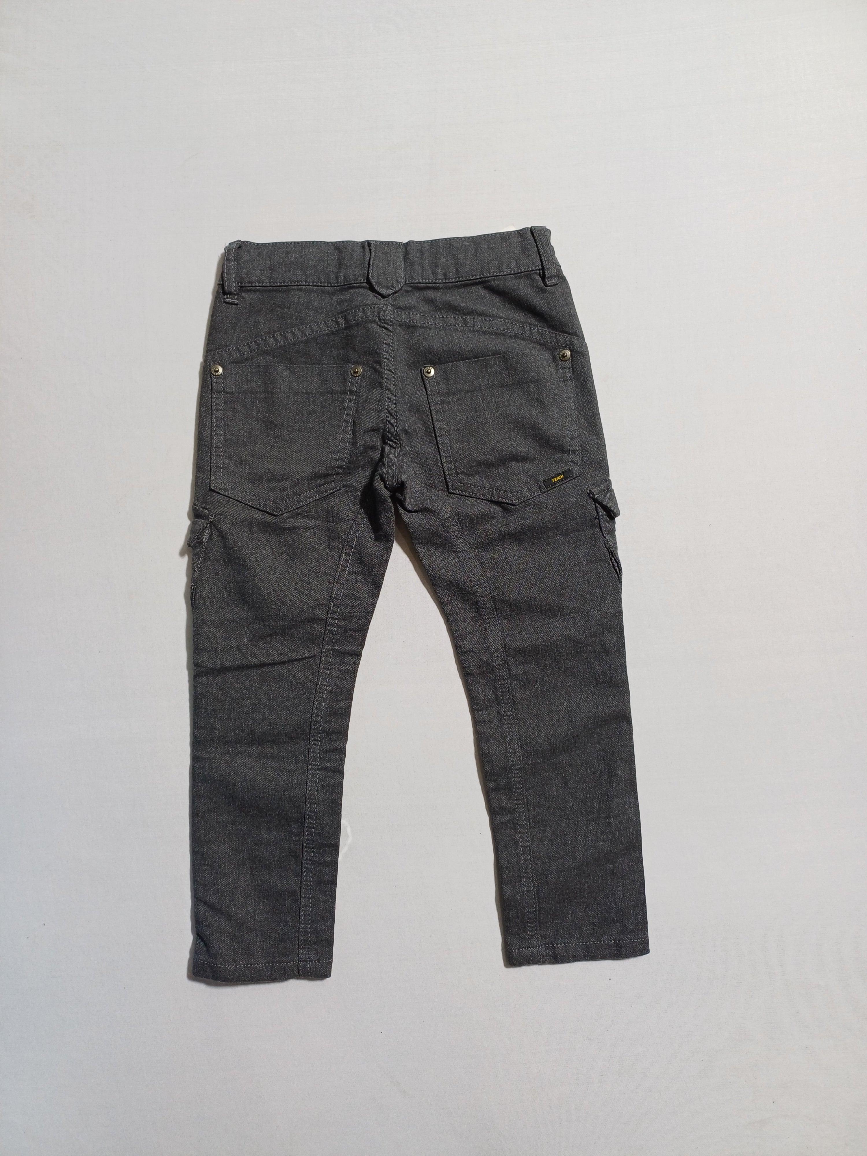 FENDI GREY-4Y BOY TROUSER 5465 10037