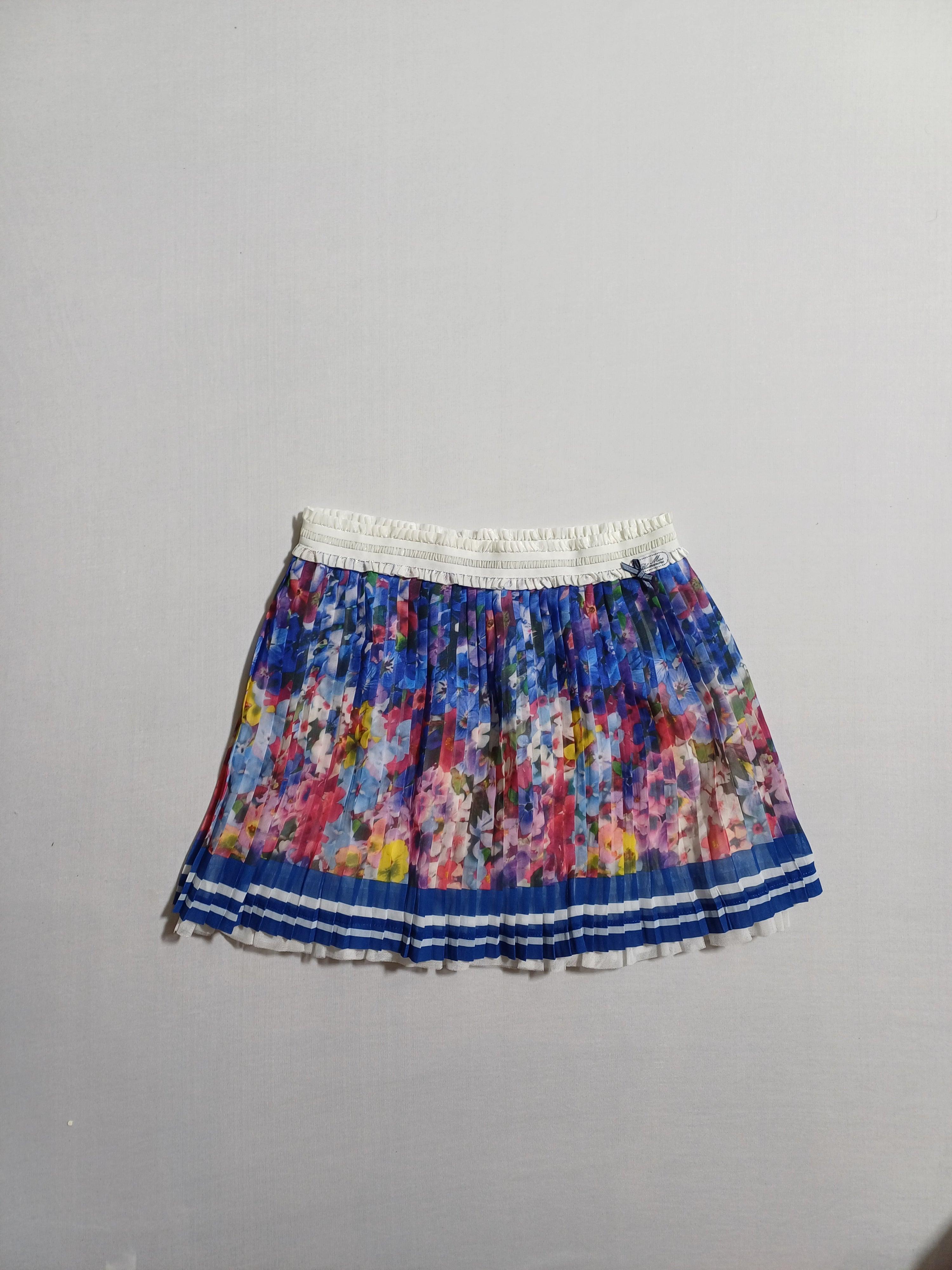 تنورة MISS BLUMARINE BLUE FLORAL-12A للبنات 32JGN60