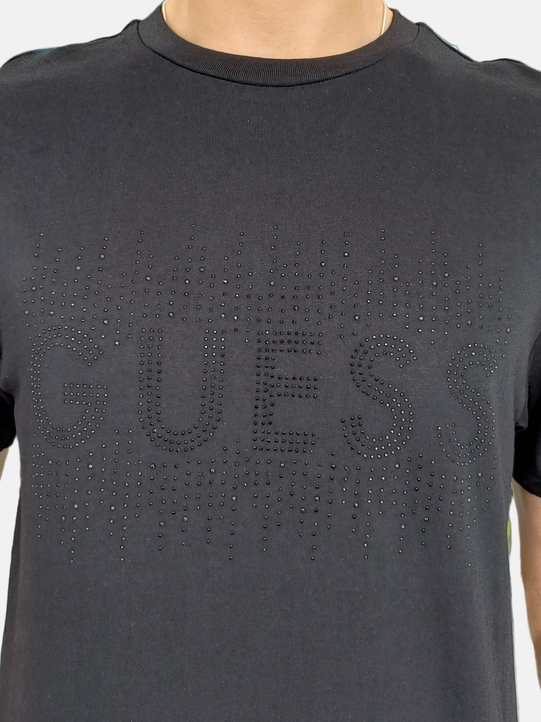 Guess Round Neck T-shirt Black XBOI17