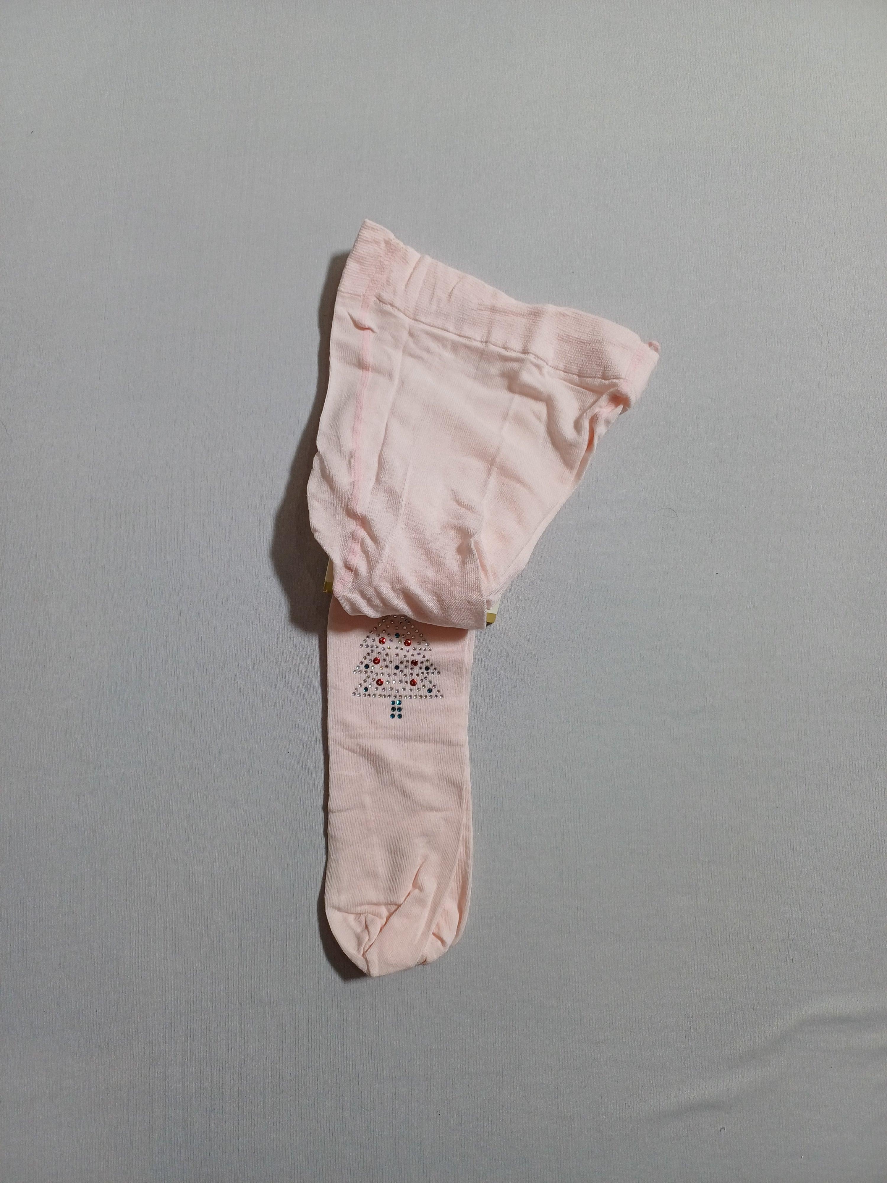 جوارب طويلة من Aks من مجموعة Winter Tree باللون الوردي k32011