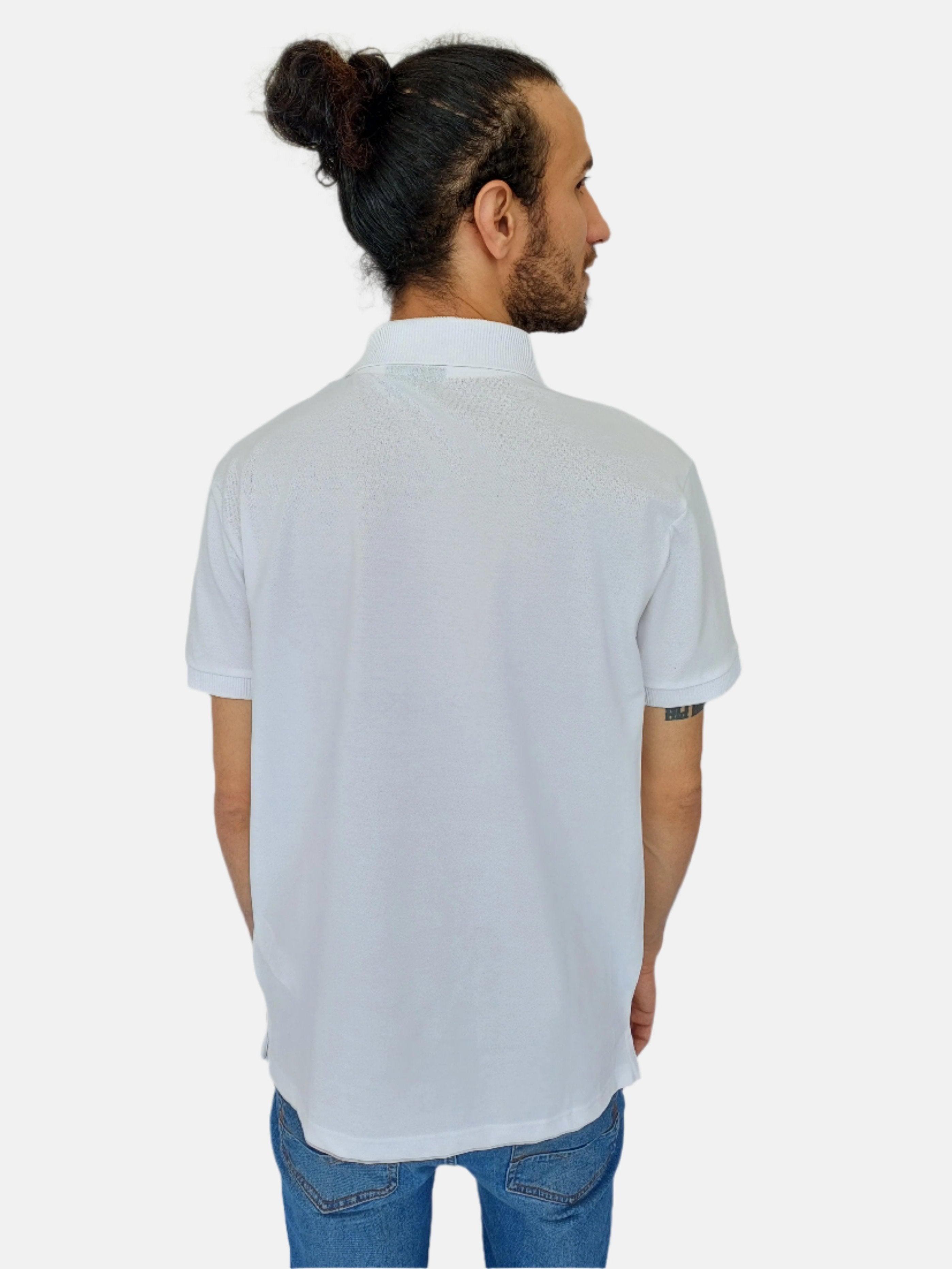 تي شيرت بولو أبيض من بافيل بوس1