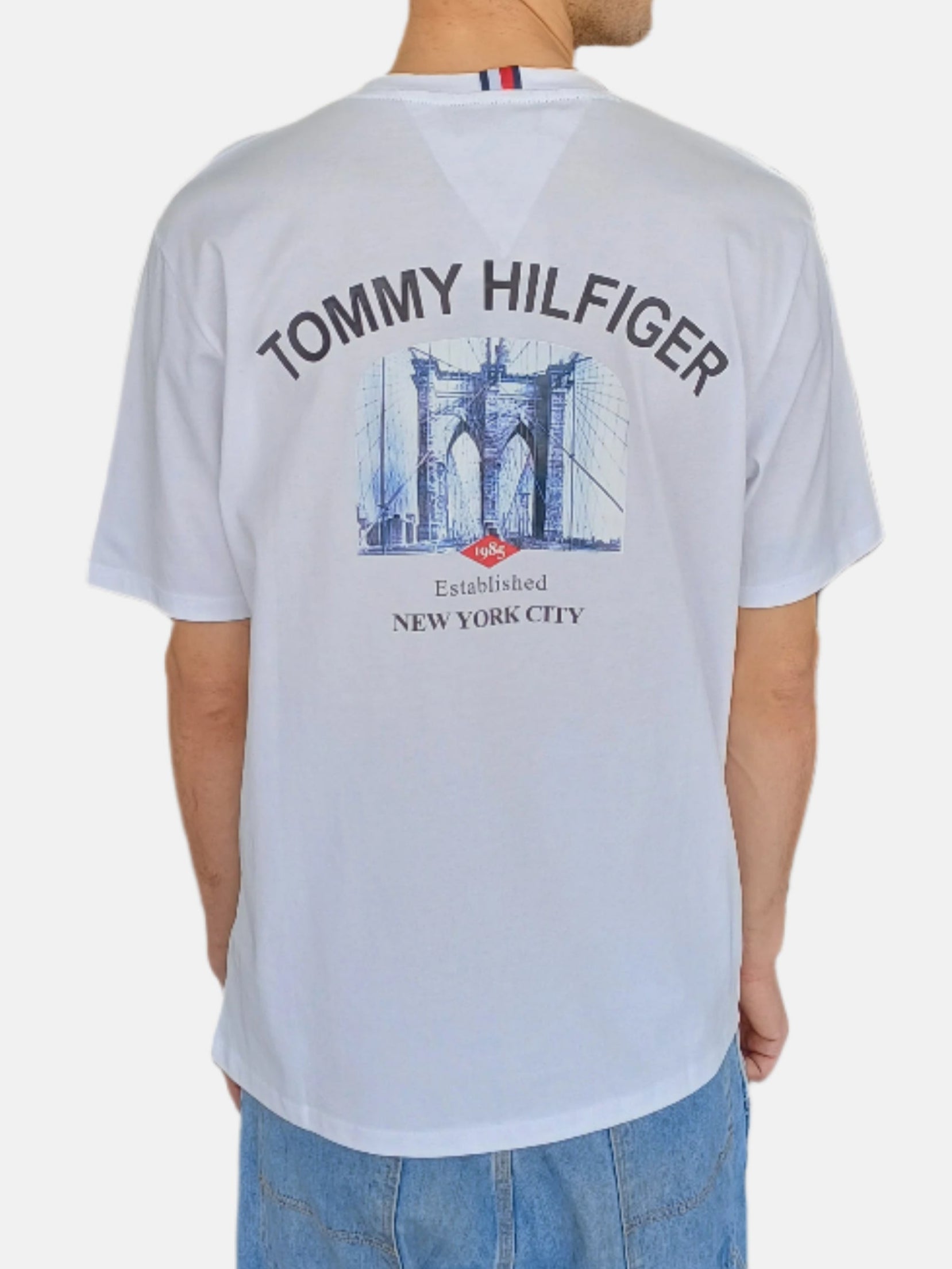 Tommy Hilfiger Men Round Neck T-Shirt 2 White 6758708244