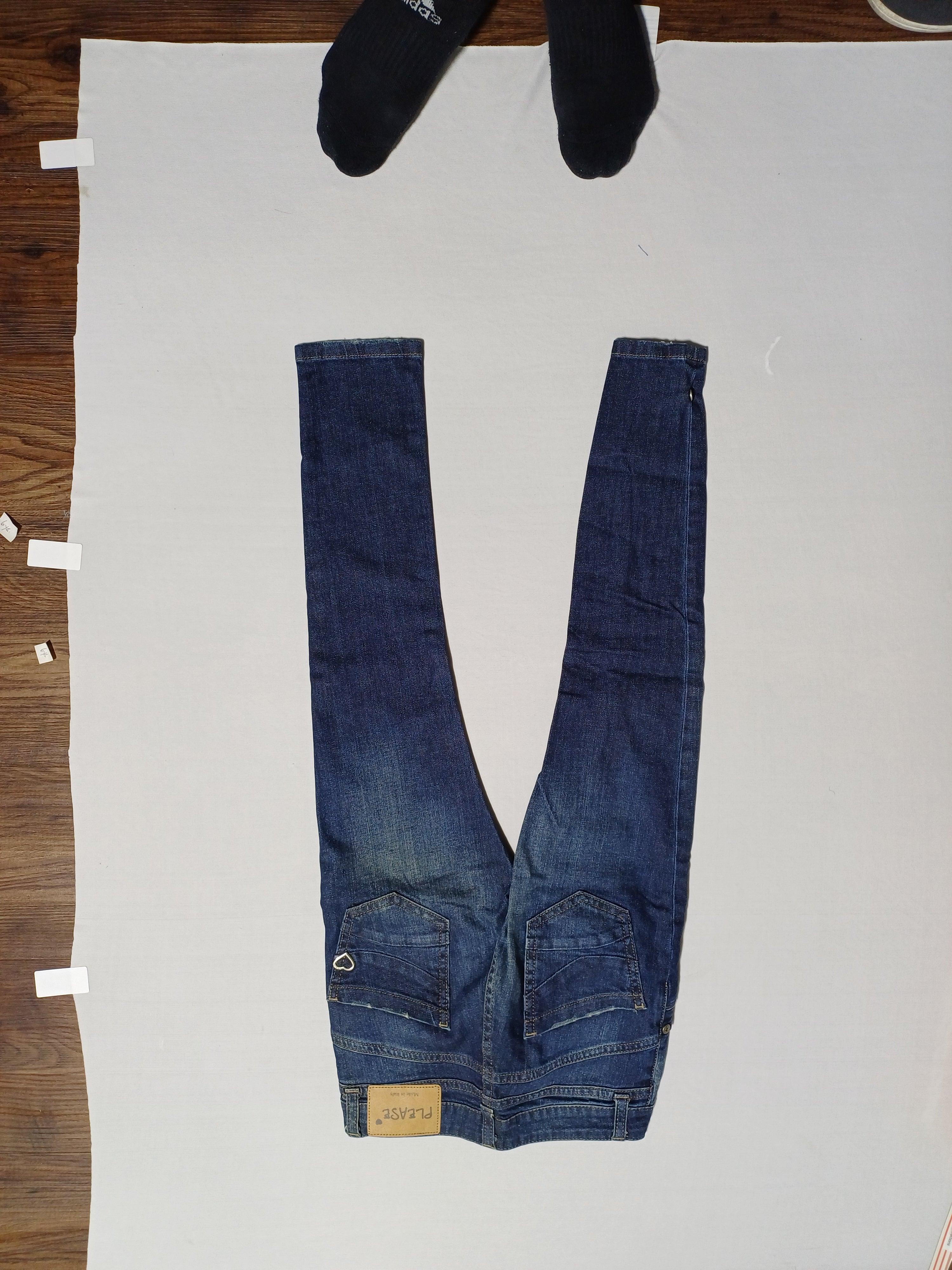 من فضلك، بنطلون جينز للبنات مقاس XS أزرق 01049