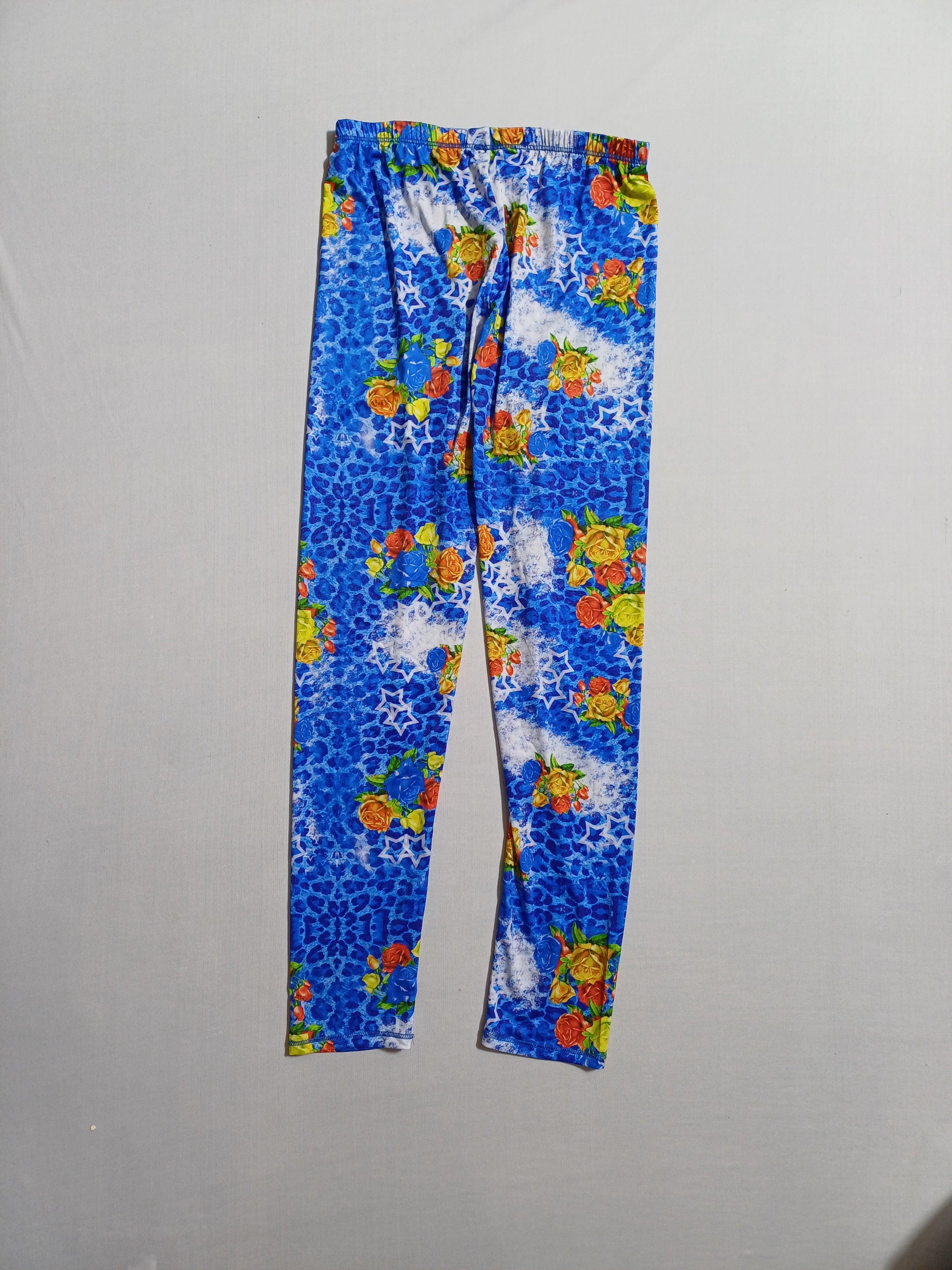 بنطلون ضيق للبنات من I CARE BLUEFLORAL-XXL IC1664