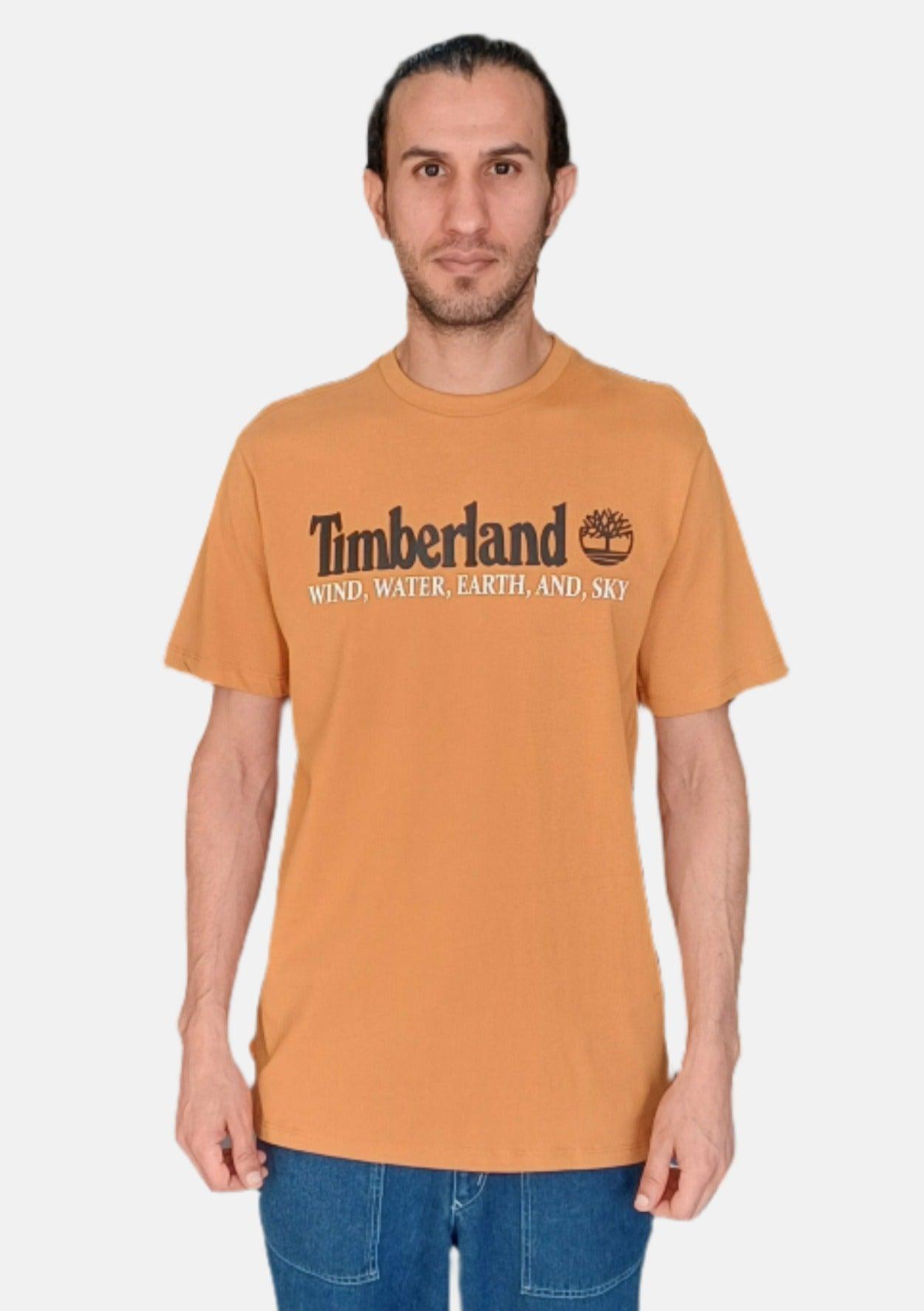TIMBERLAND BROWN WIND WATER EARTH AND SKY MEN RN TSHIRT