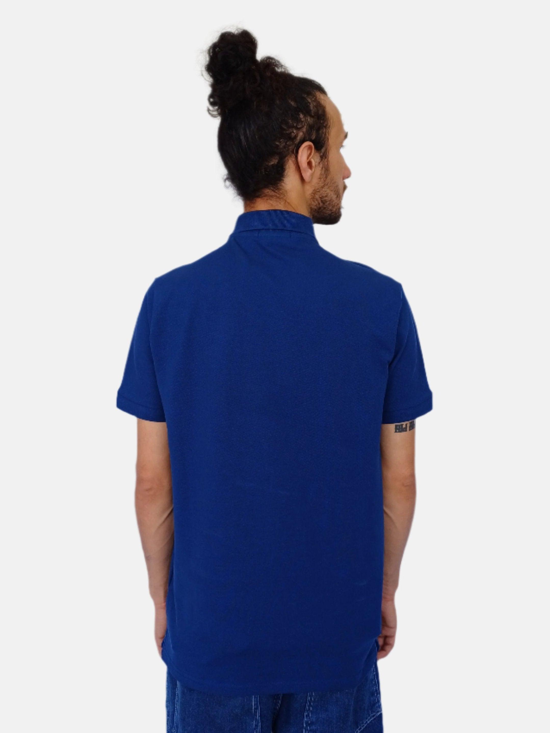 Blue Ralph Lauren Men Plain Polo T-shirt Small Pony Slim Fit