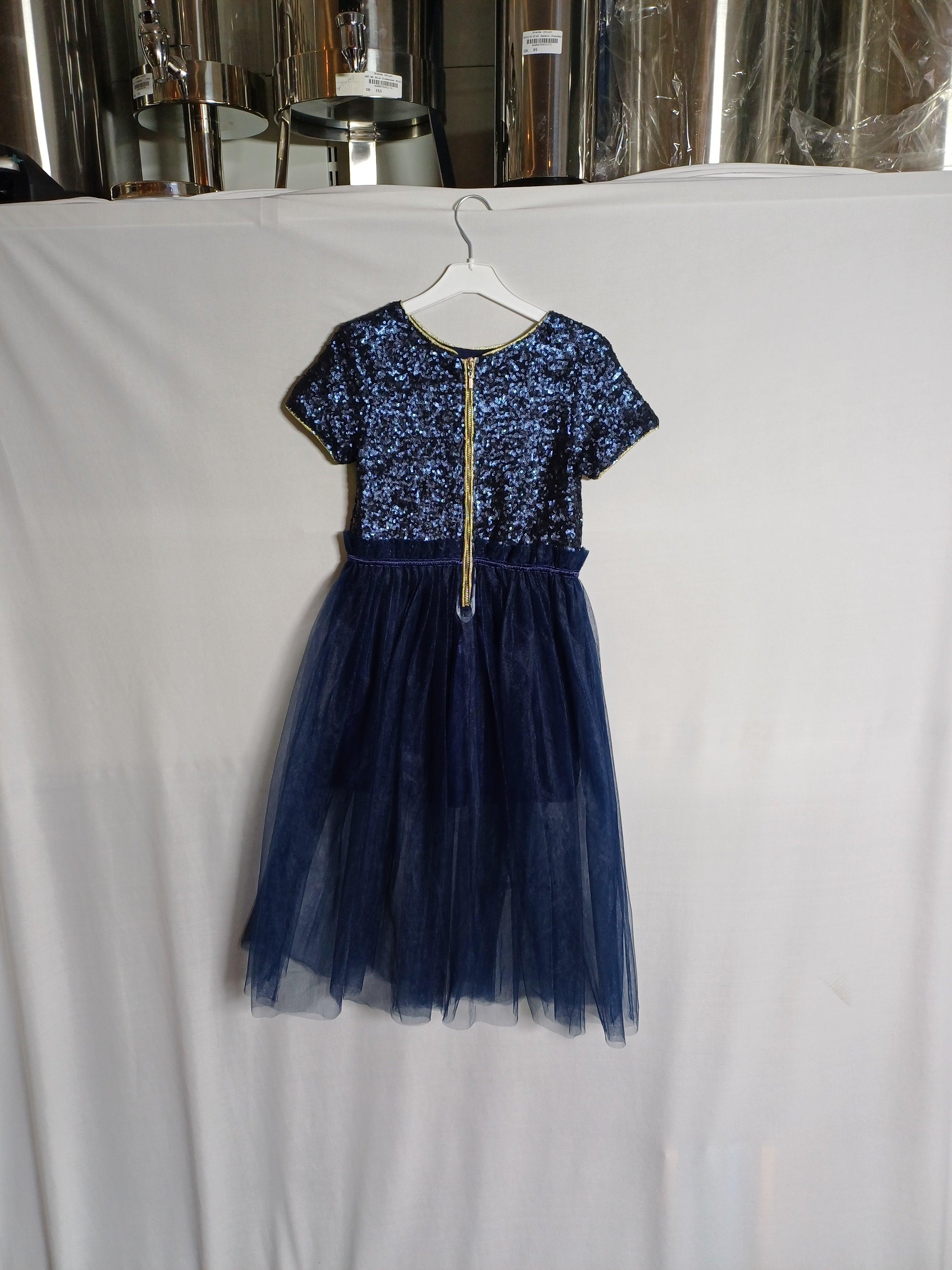 فستان G17Y60975 أزرق داكن للبنات من عمر 7 إلى 8 سنوات