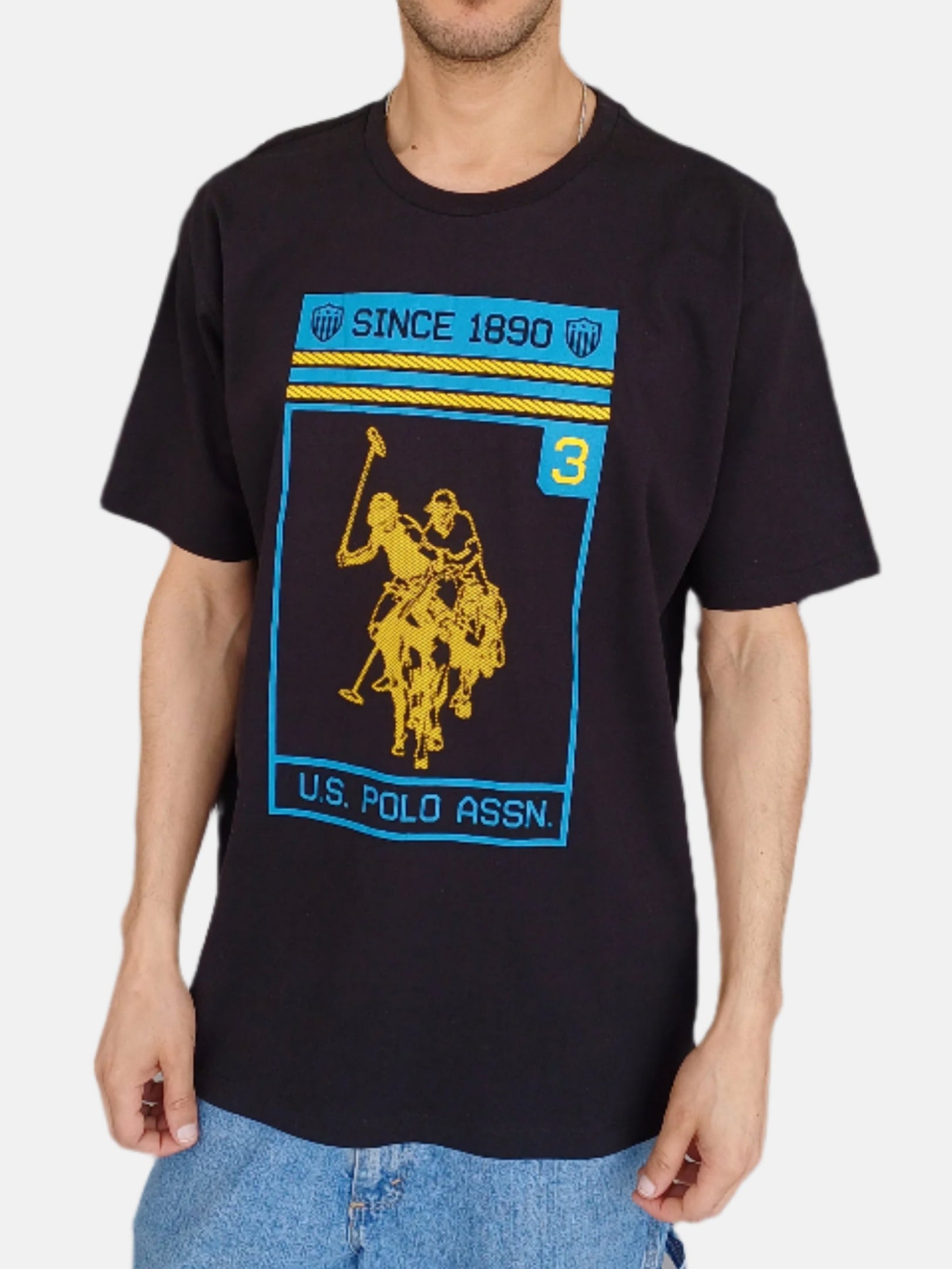 U.S. Polo Assn. Round Neck T-Shirts Black 9