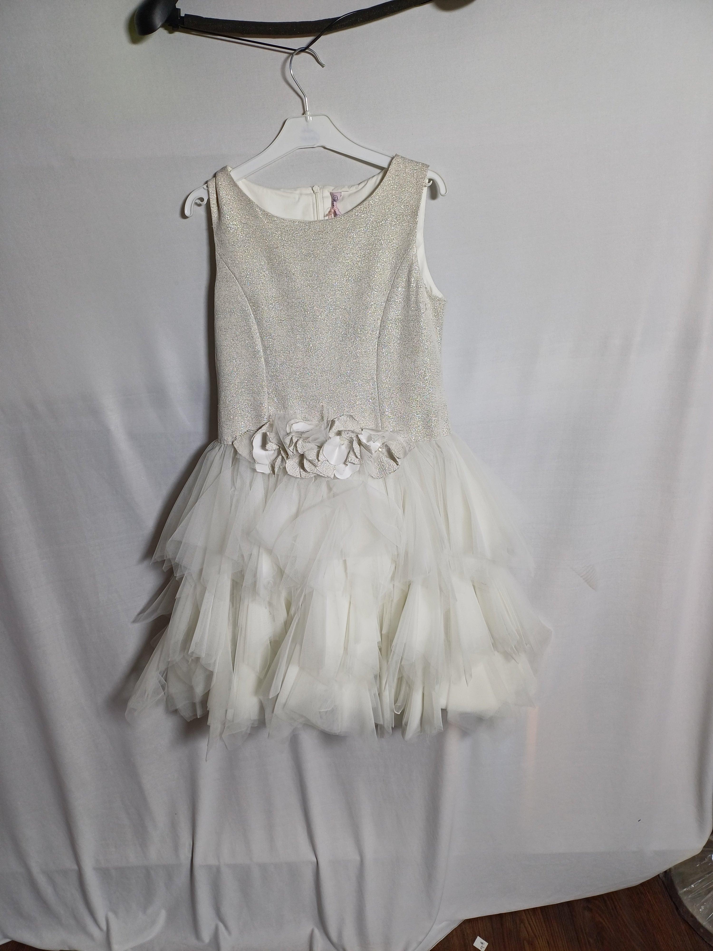 فستان روزانا تشي الأبيض للبنات رقم 11A R75530-542