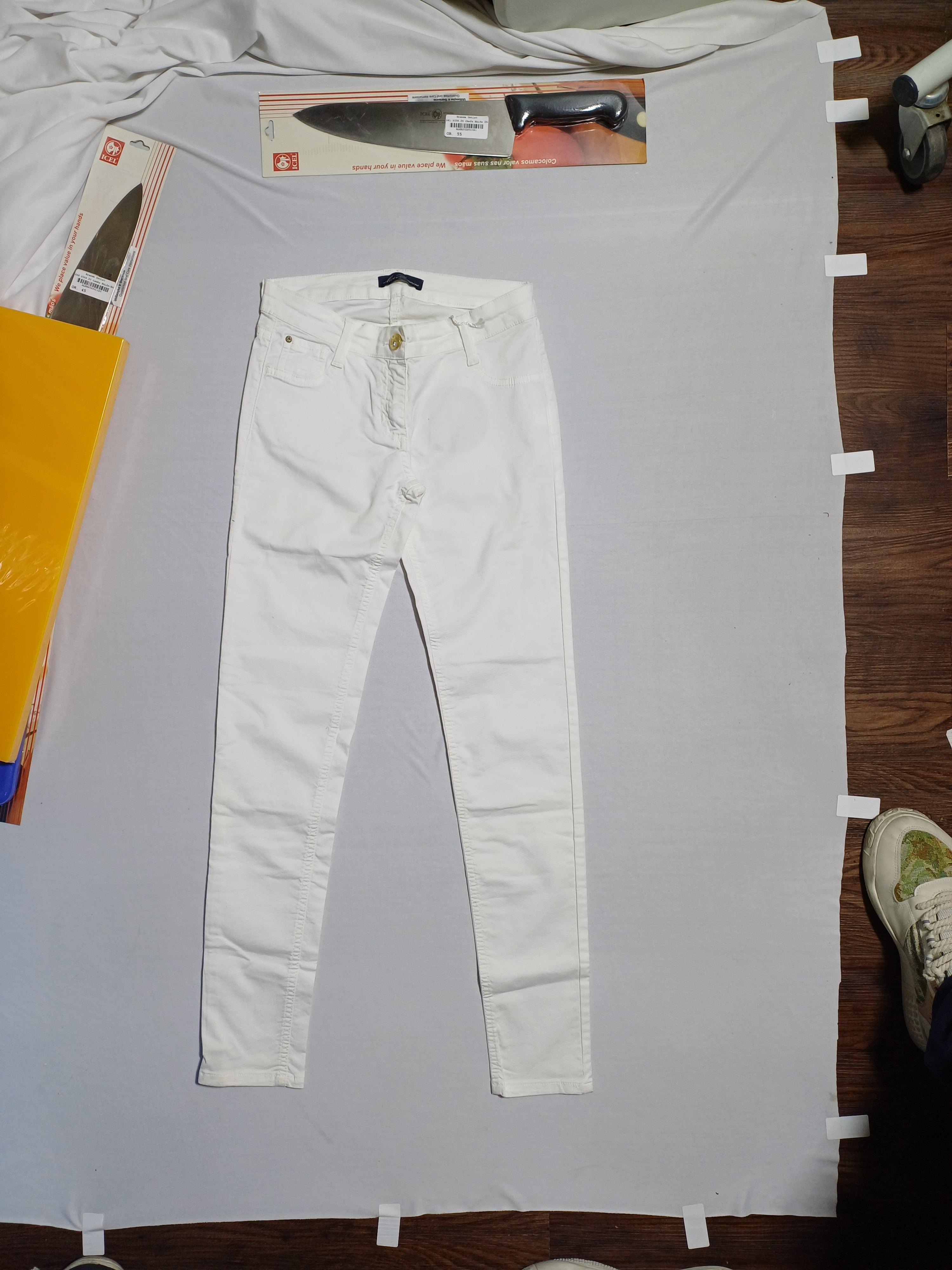 بنطلون جينز MISS BLUMARINE WHITE-14A للبنات مقاس 34JPL30