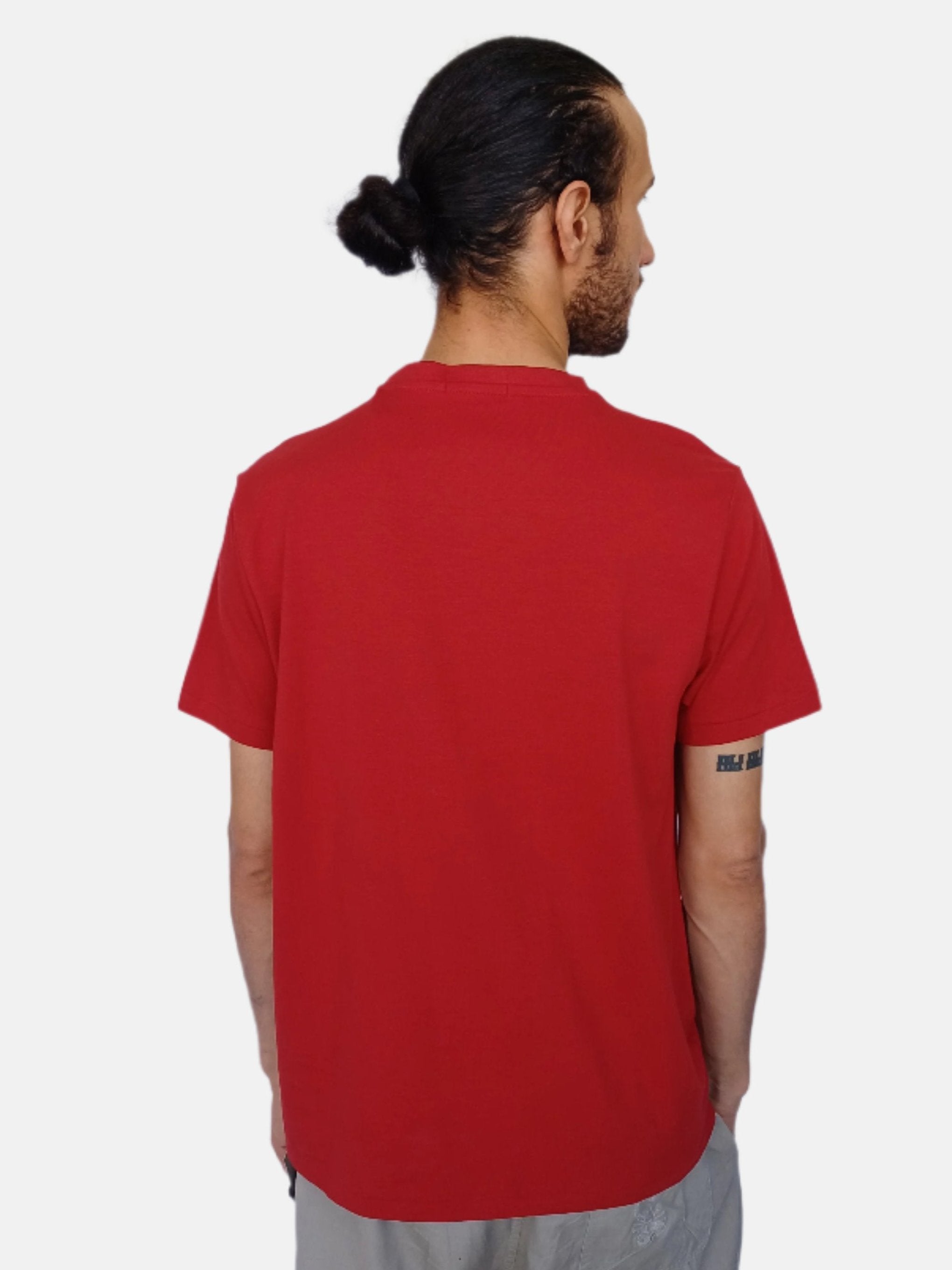 Red Ralph Lauren Men Round Neck Custom Slim Fit T-shirt 100033048