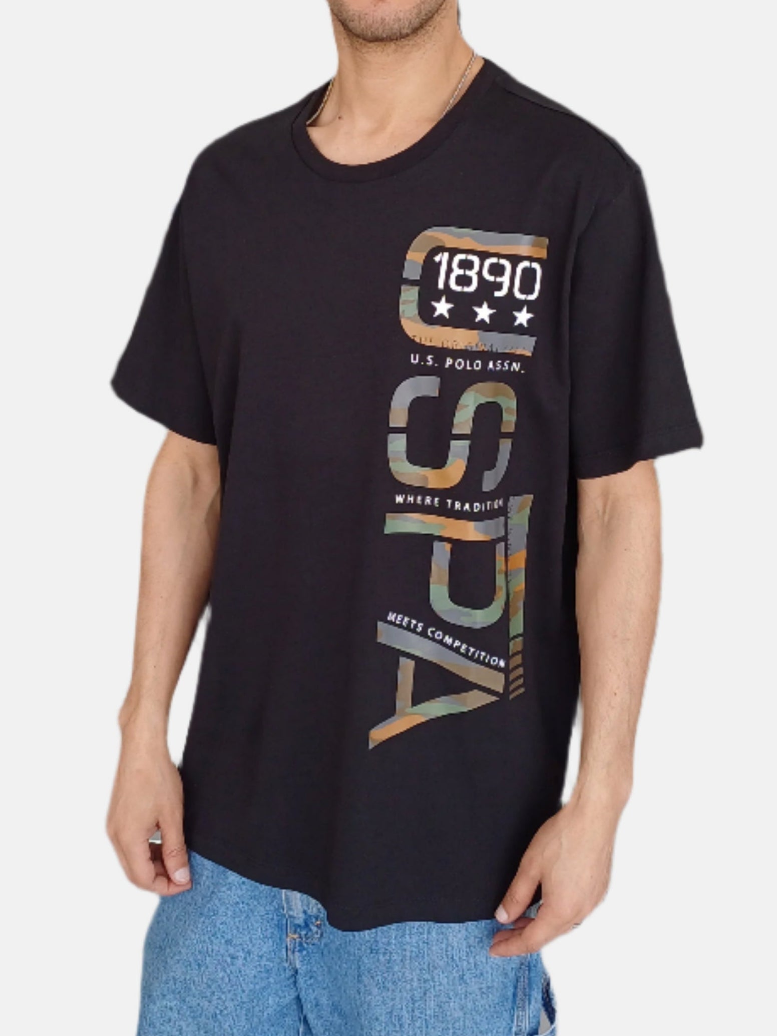 U.S. Polo Assn. Round Neck T-Shirts Black 54