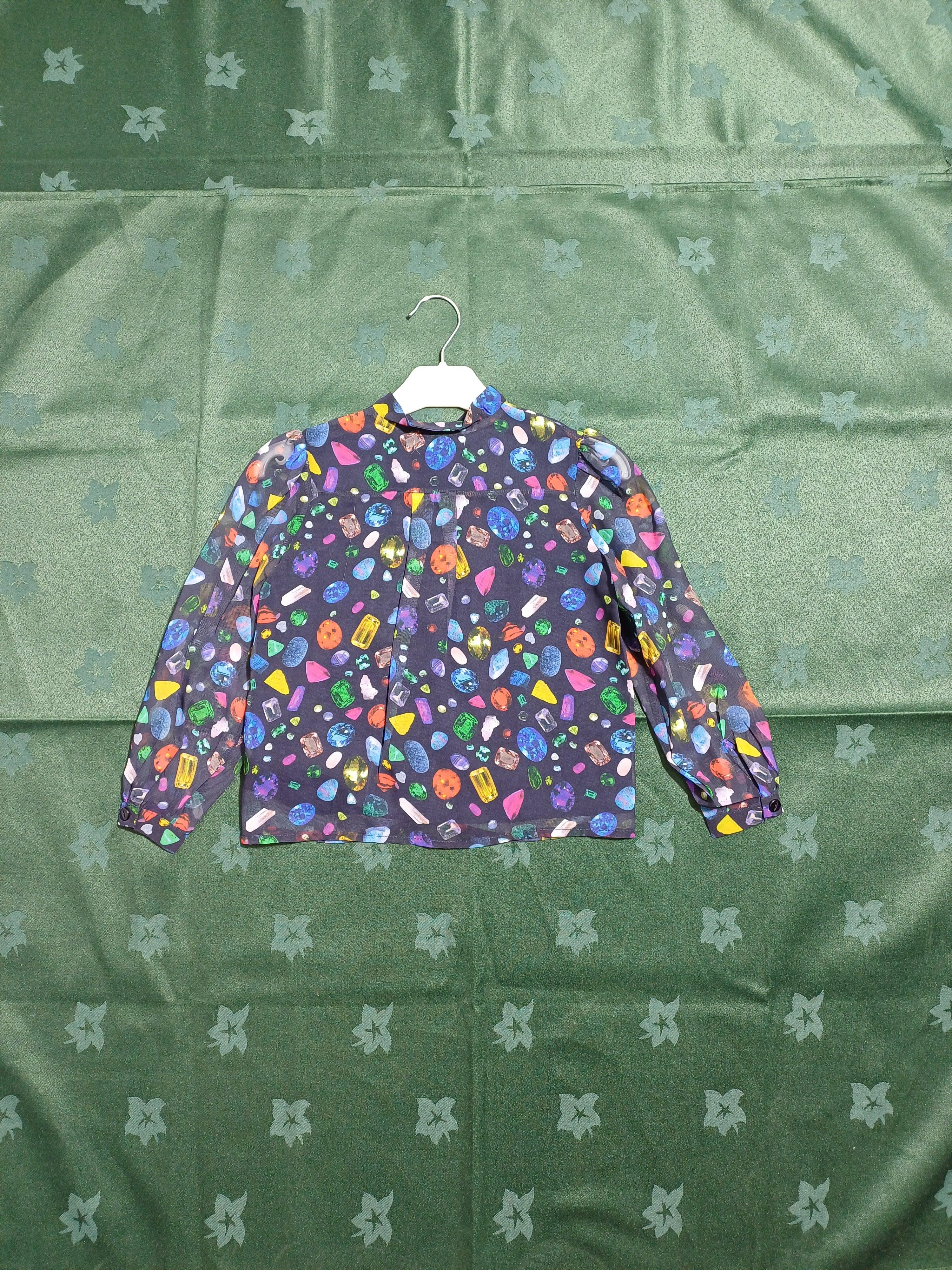 G17Y50818 قميص أسود متعدد الألوان للبنات من 3 إلى 4 سنوات مقاس كبير