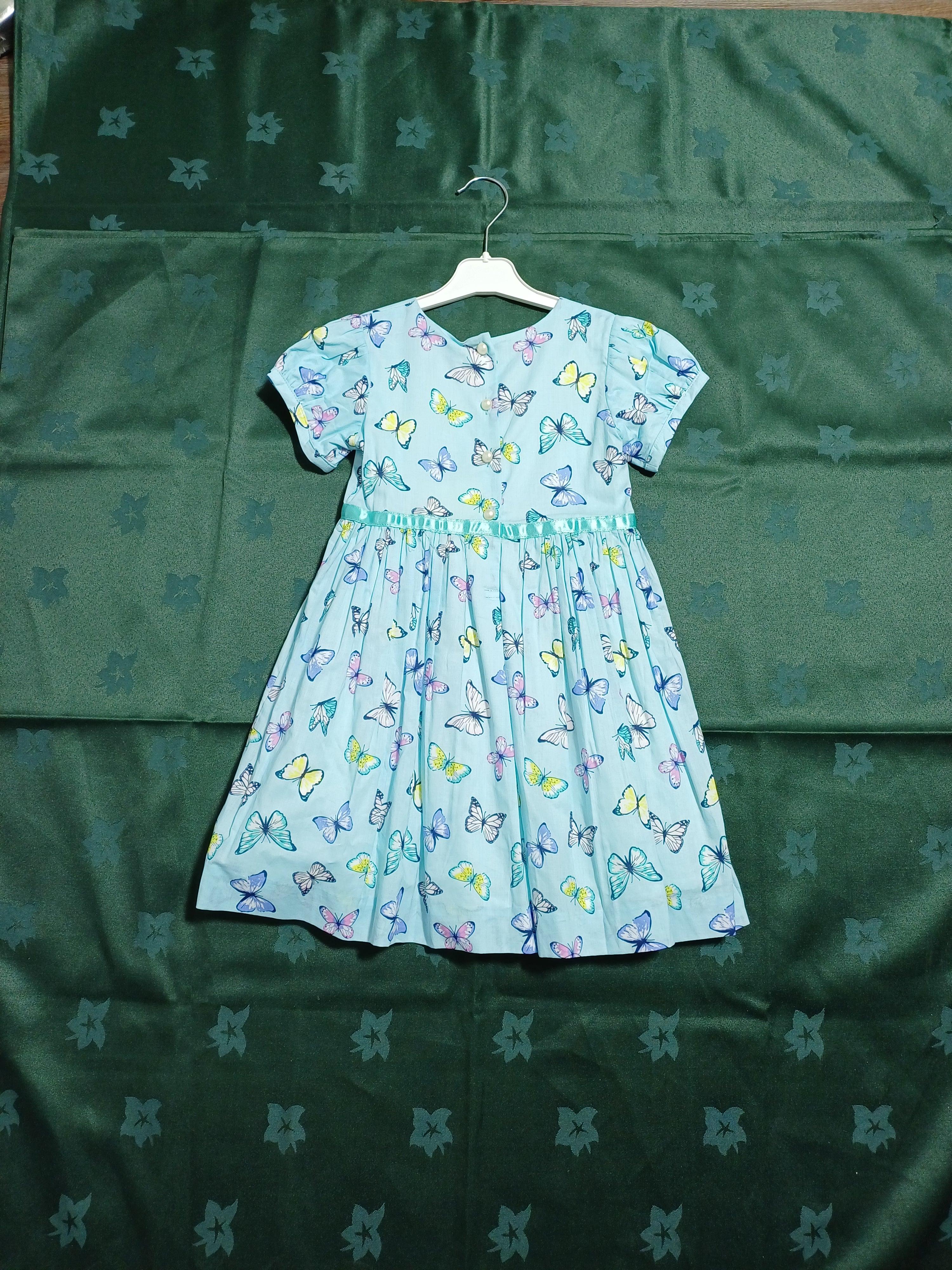 فستان راشيل رايلي أزرق للبنات RR0101 مقاس 4 سنوات