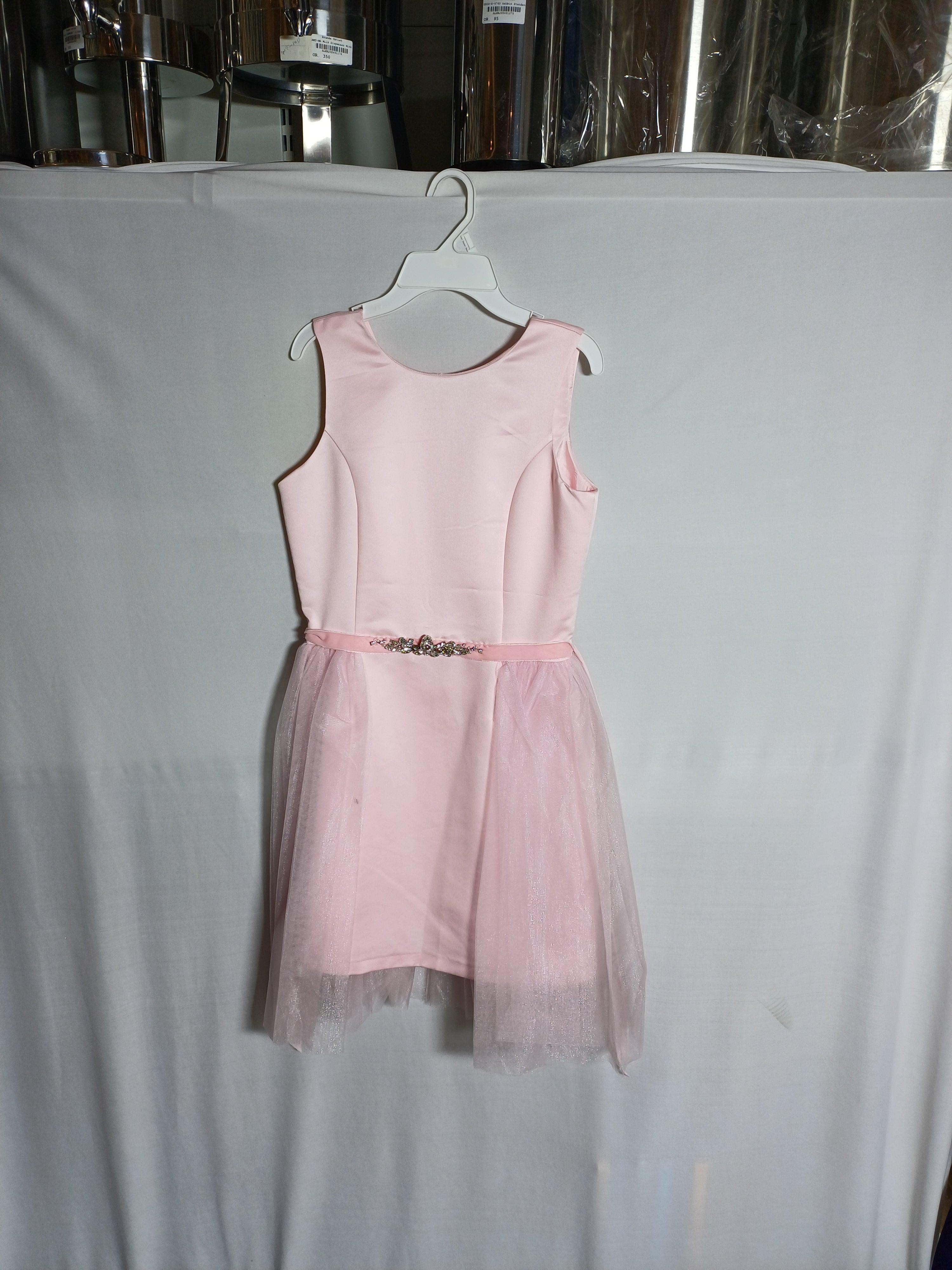 DAVID CHARLES PINK-16Y GIRLS DRESS DC0051
