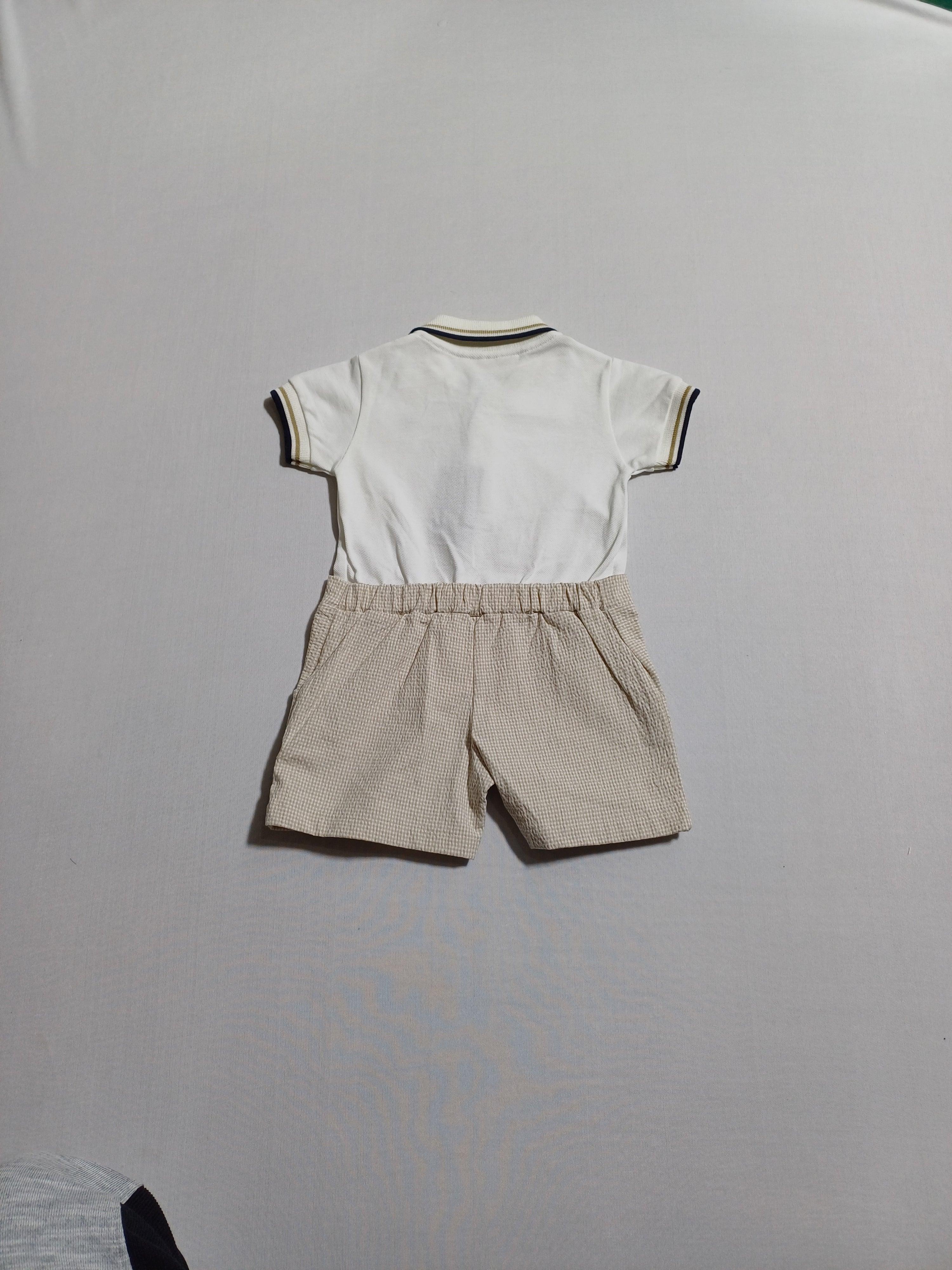 BROOKSFIELD WHT-9M KID POLO JUMPSUIT TL601107