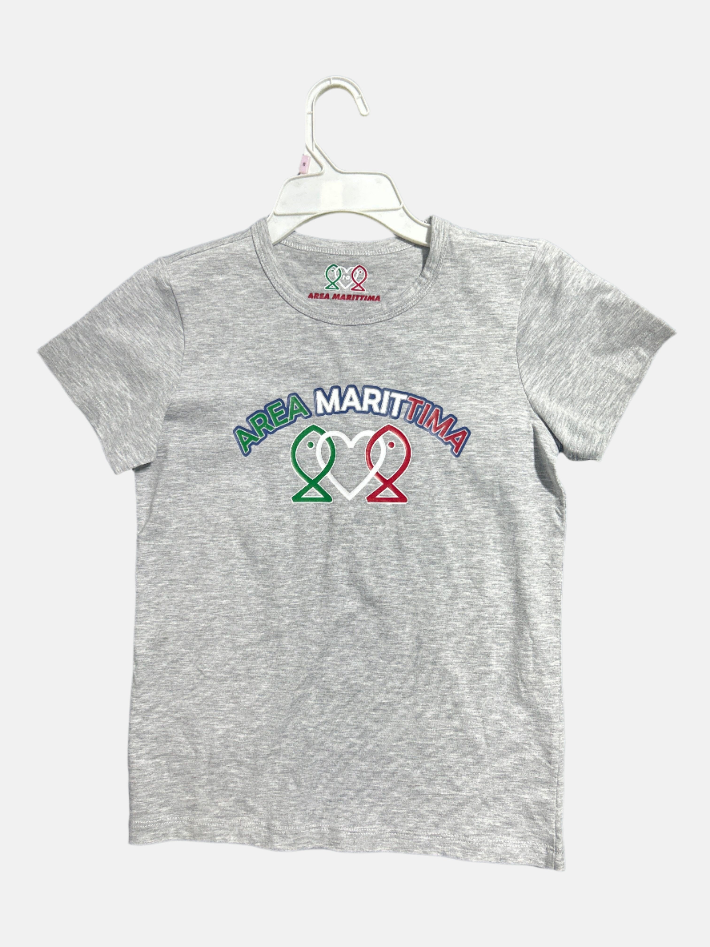 AREA MARITTIMA T-SHIRT R/N  GREY SIZE 10