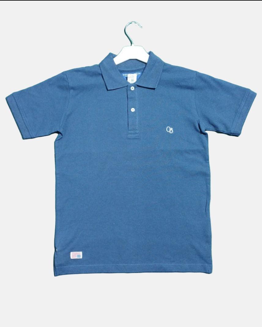 COTTON BELT  BOY POLO T-SHIRT NAVY