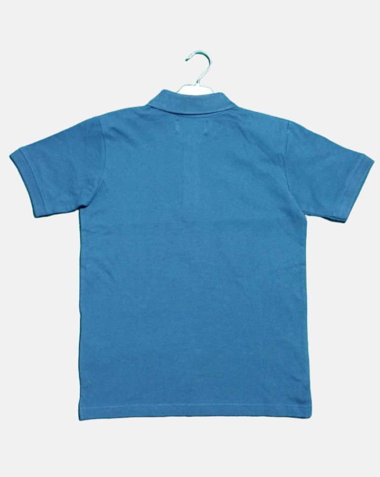 COTTON BELT  BOY POLO T-SHIRT NAVY