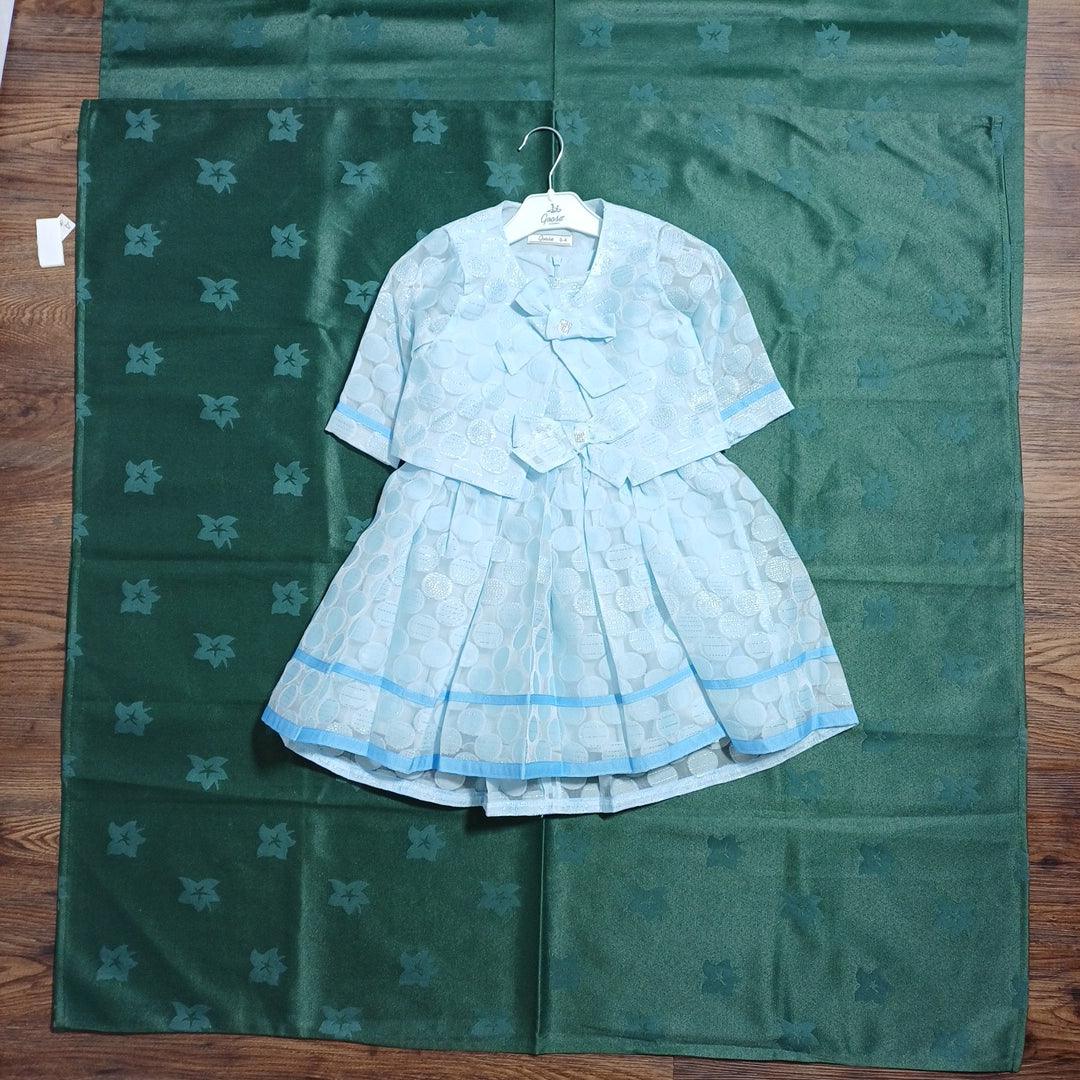 BLUE-3/4Y G17Y60973 GIRLS DRESS