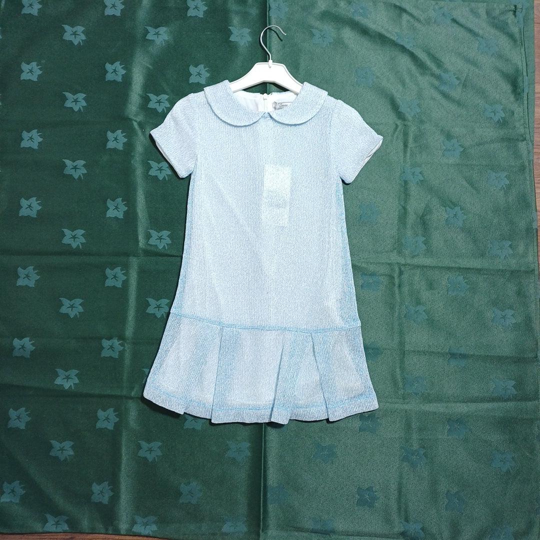 G15Y60345 BLUE-5/6Y GIRL DRESS