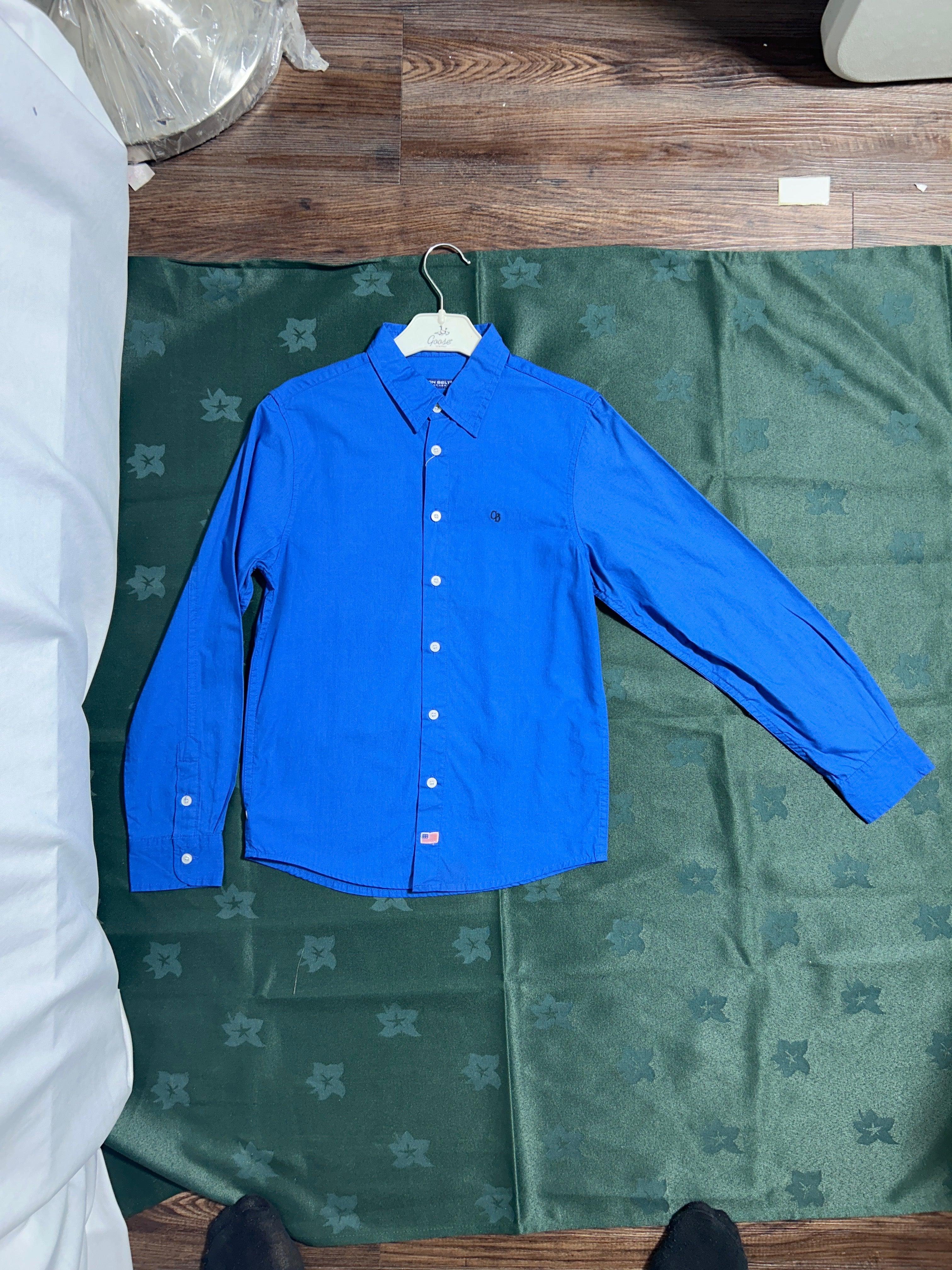 COTTON BELT BLUE-8Y BOY SHIRT 500100
