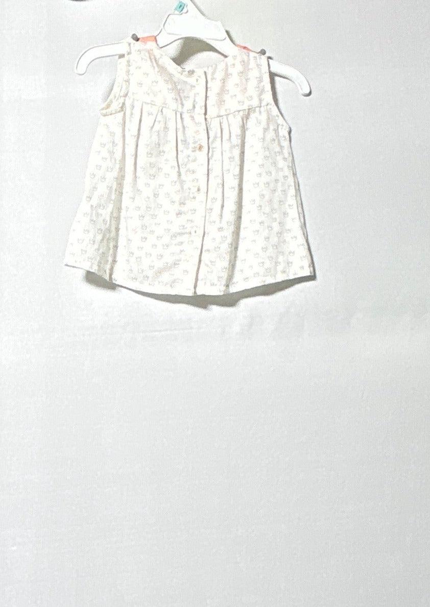 YELLOWSUB BABY GIRL DRESS 6-9M PANNA
