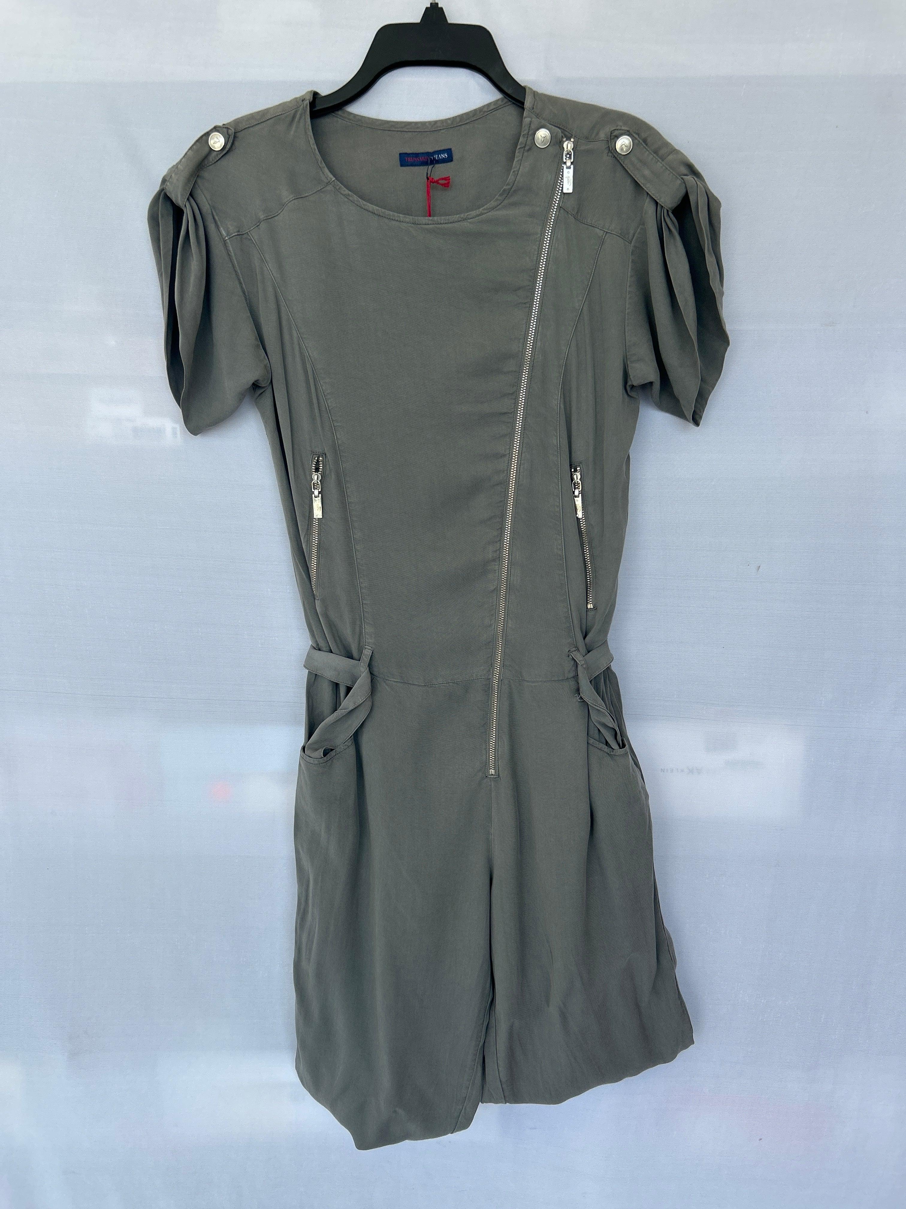 فستان نسائي من Trussardi باللون الرمادي Col-16 561275