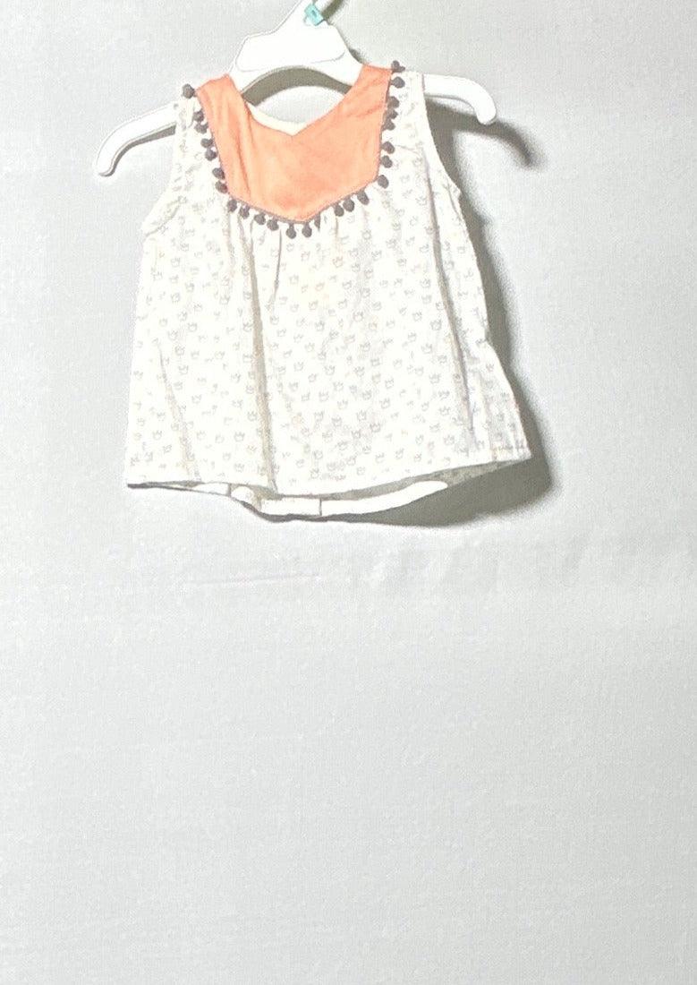 YELLOWSUB BABY GIRL DRESS 6-9M PANNA