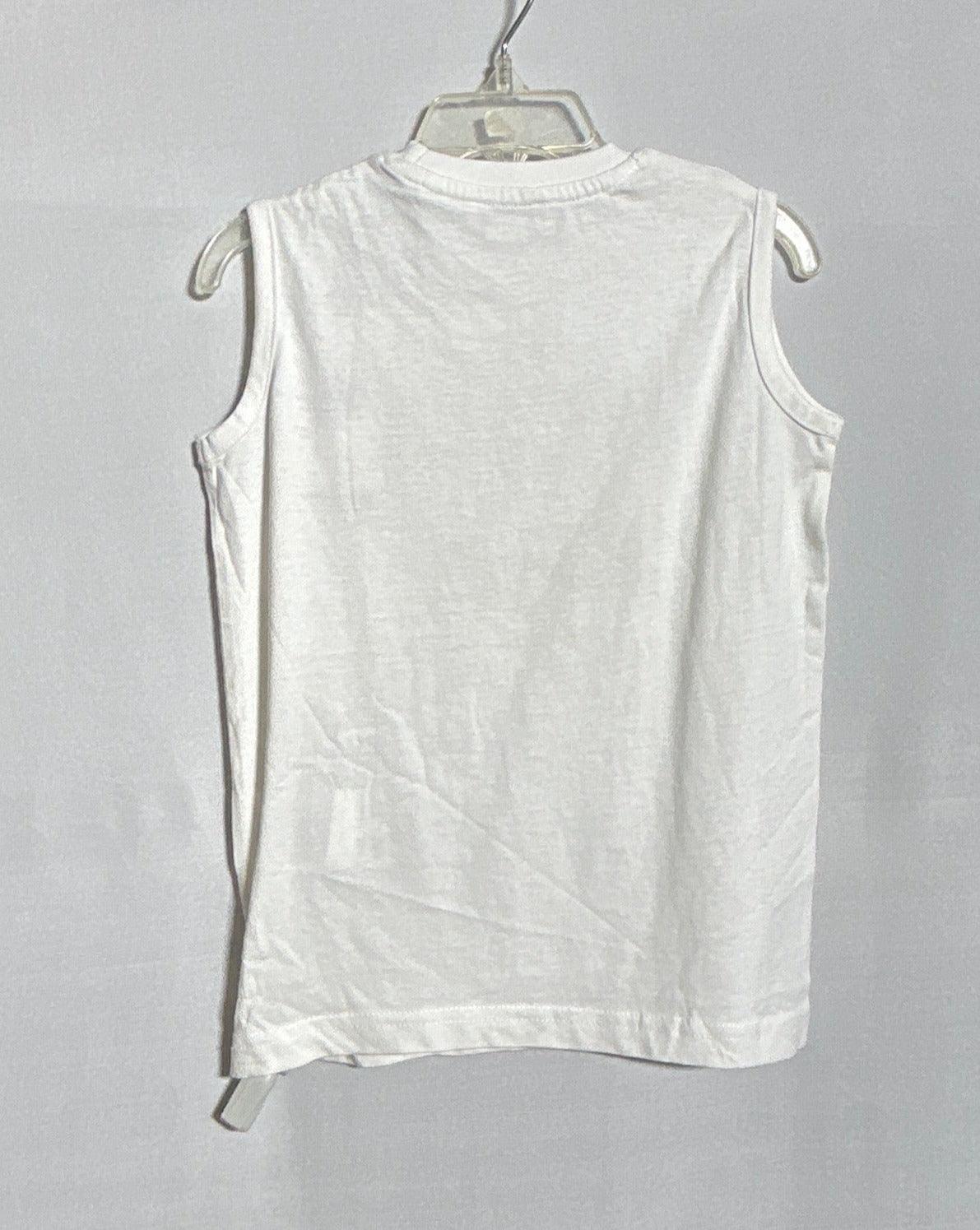تي شيرت بدون أكمام للأولاد من US POLO ASSN - WHT-4