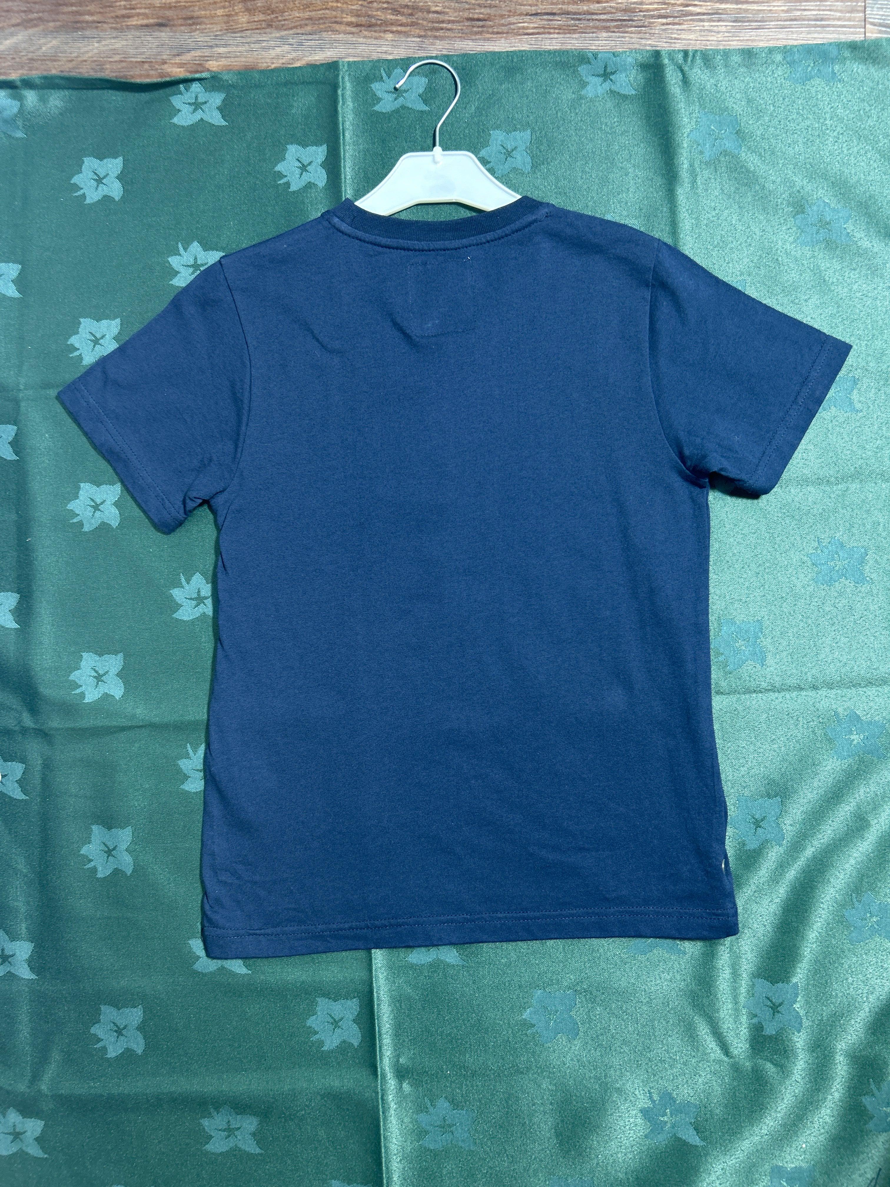 تي شيرت PIXEL NAVY للأولاد RN SS H152 H162 H128 H140