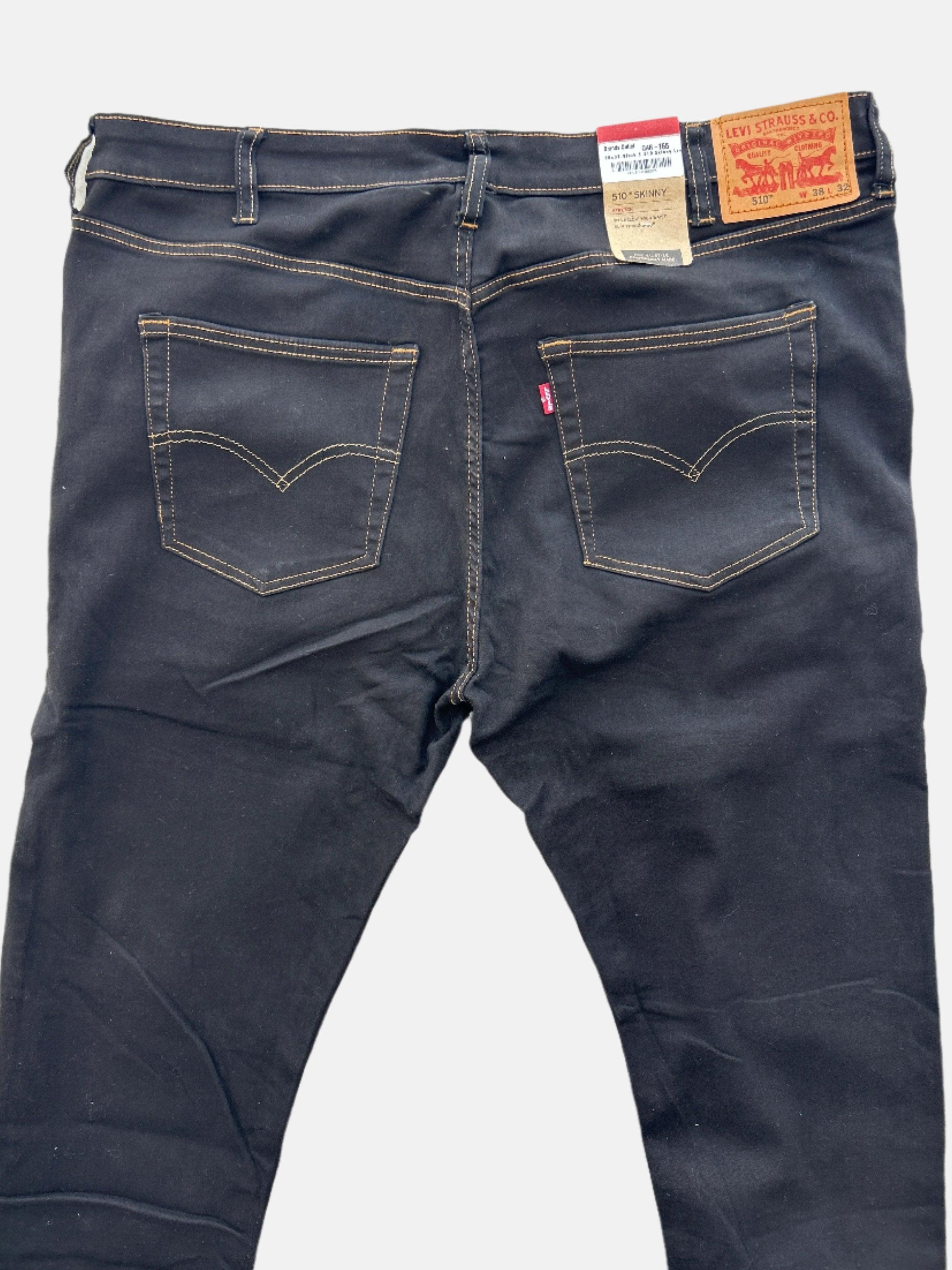 38x32-بنطلون جينز ضيق من Levi's باللون الأسود 5 510