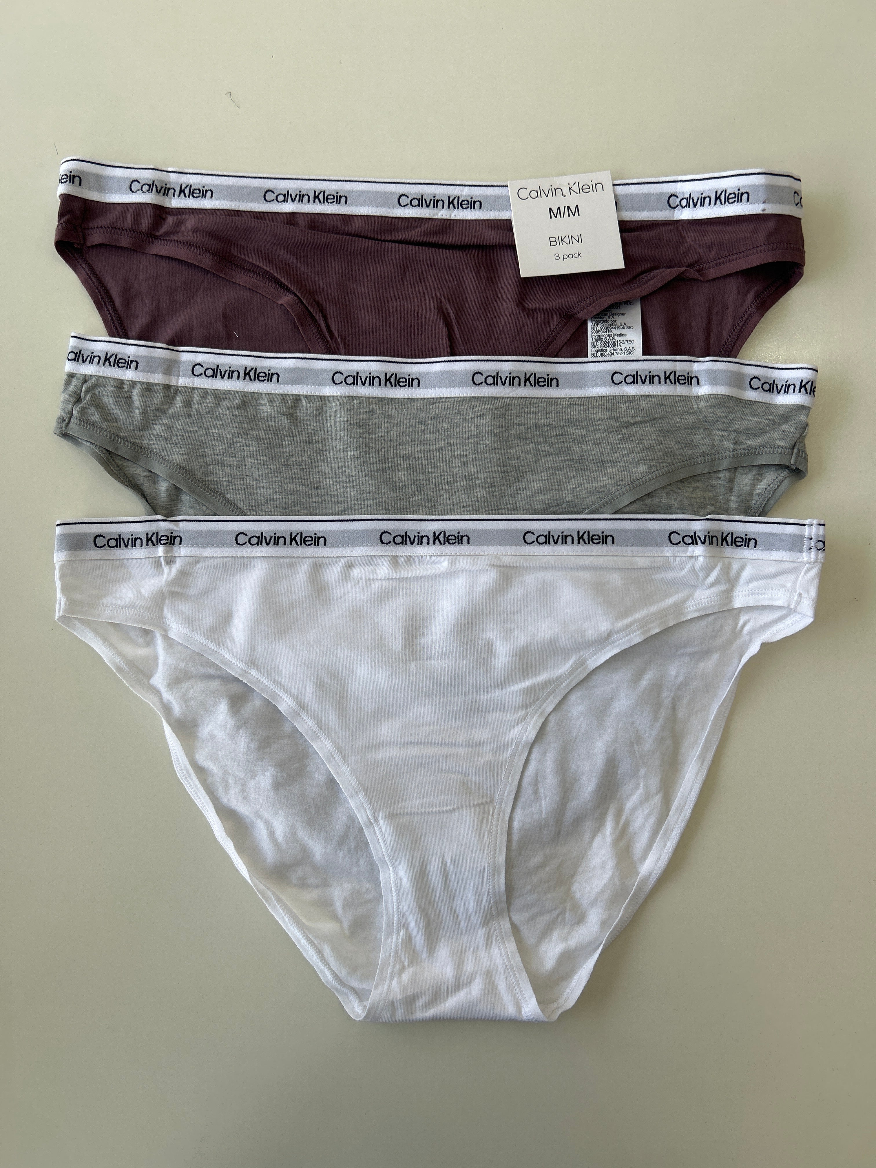 M Calvin Klein مجموعة من 3 قطع بيكيني داخلية