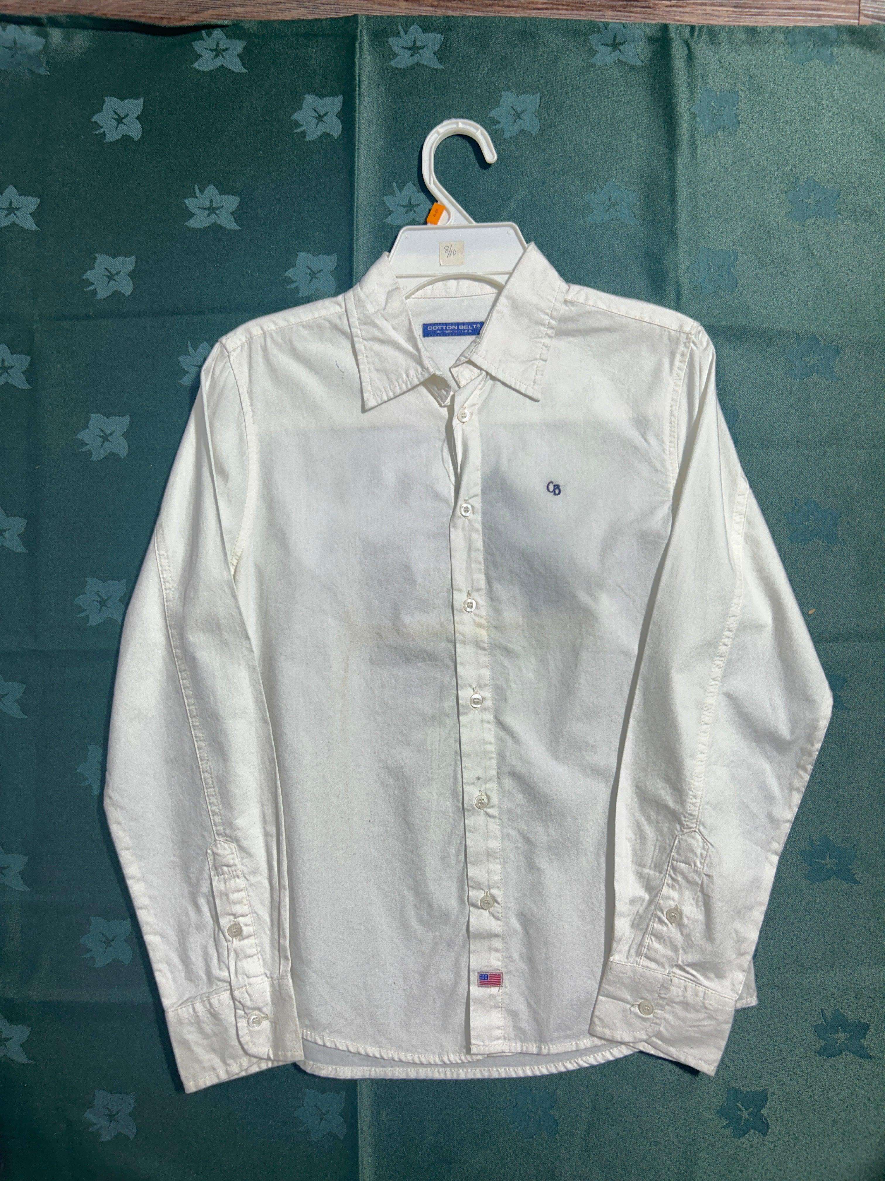 COTTON BELT WHT-10Y BOY SHIRT 500100