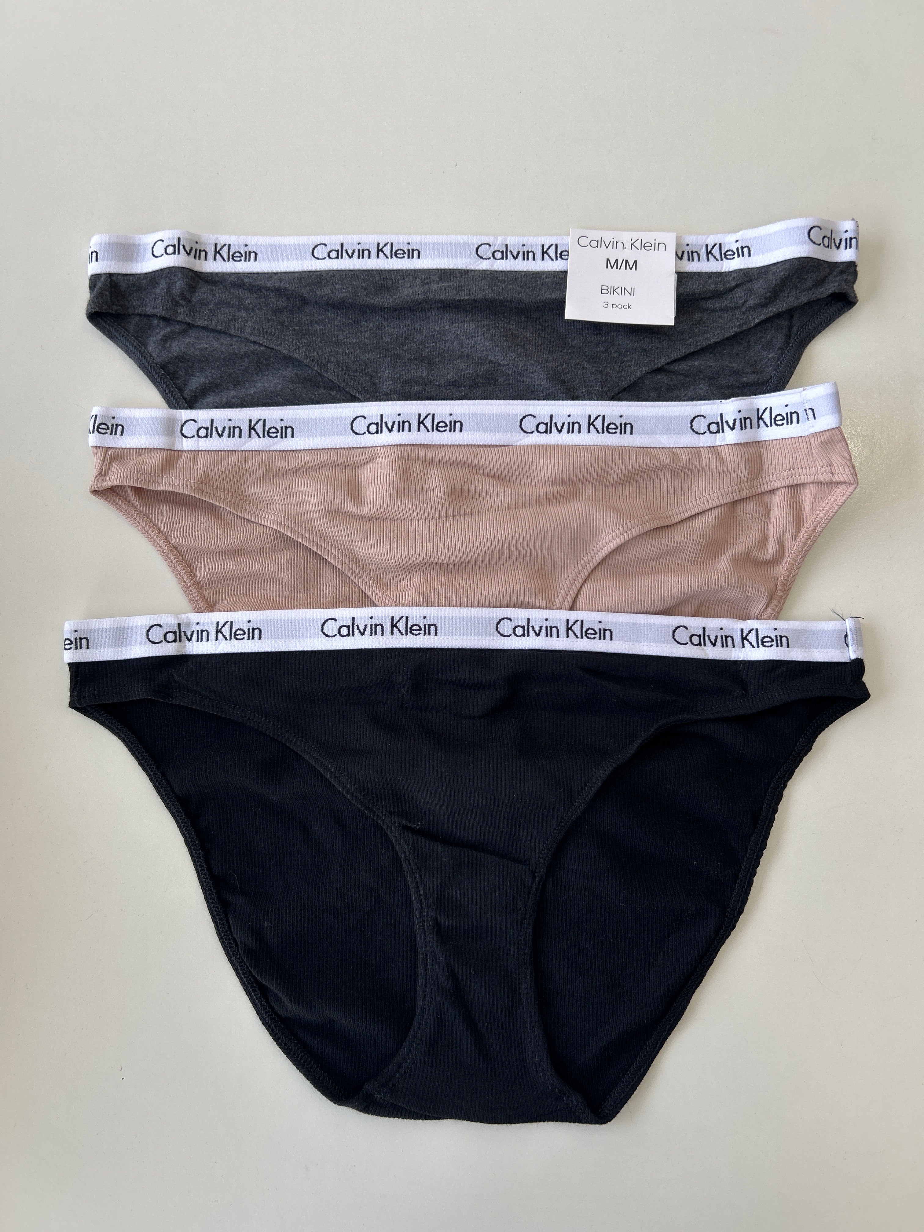 M Calvin Klein مجموعة من 3 قطع بيكيني داخلية