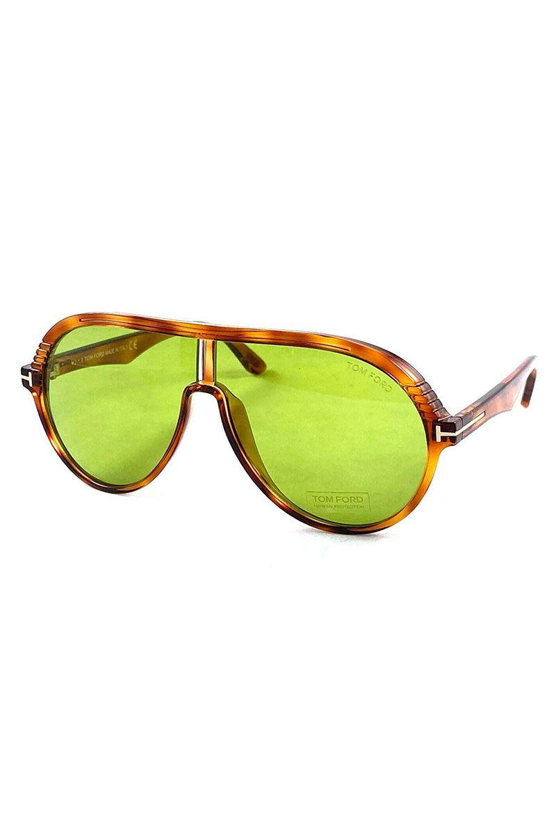 Tom Ford Havana Green 63mm Sunglasses MONTGOMERY-02 TF647 57E63.6 145*1