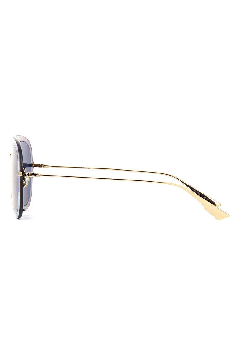 Christian Dior Glod Blue 57mm Sunglasses LKSA9 57*17 145