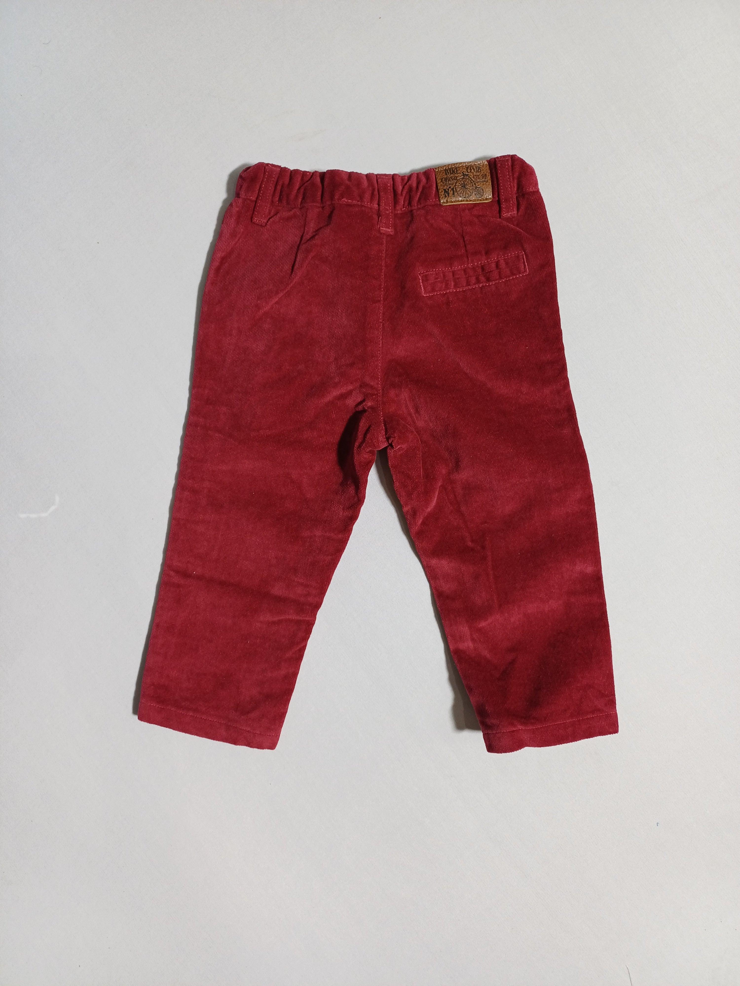 CHICCO RED-15M BOY VELVET PANT 24136