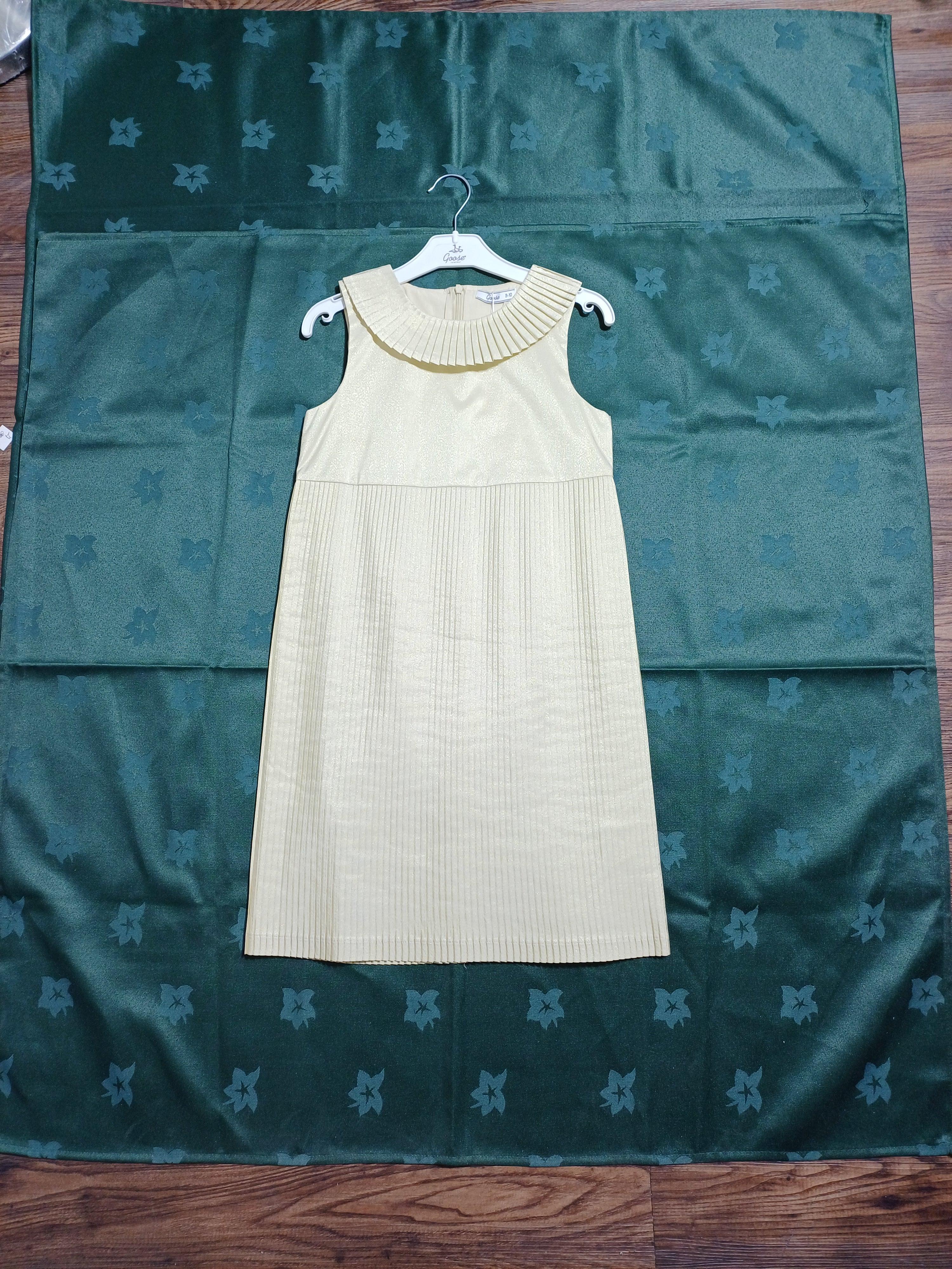 G15Y60334 GOLD-9/10Y GIRL DRESS